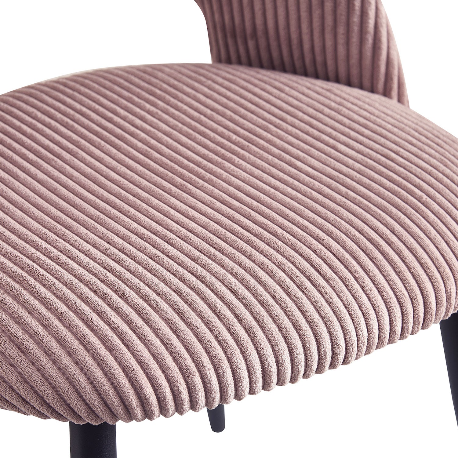 Esszimmerstühle 2er Set VICKY – Polsterstuhl aus Cordstoff mit Metallgestell | B&D home