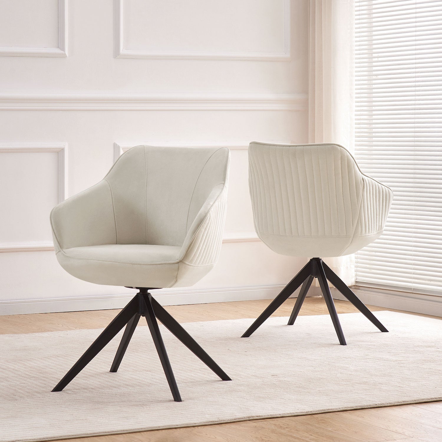 B-Ware Esszimmerstuhl KATJA, Grau | komfortabel & stilvoll | B&D home