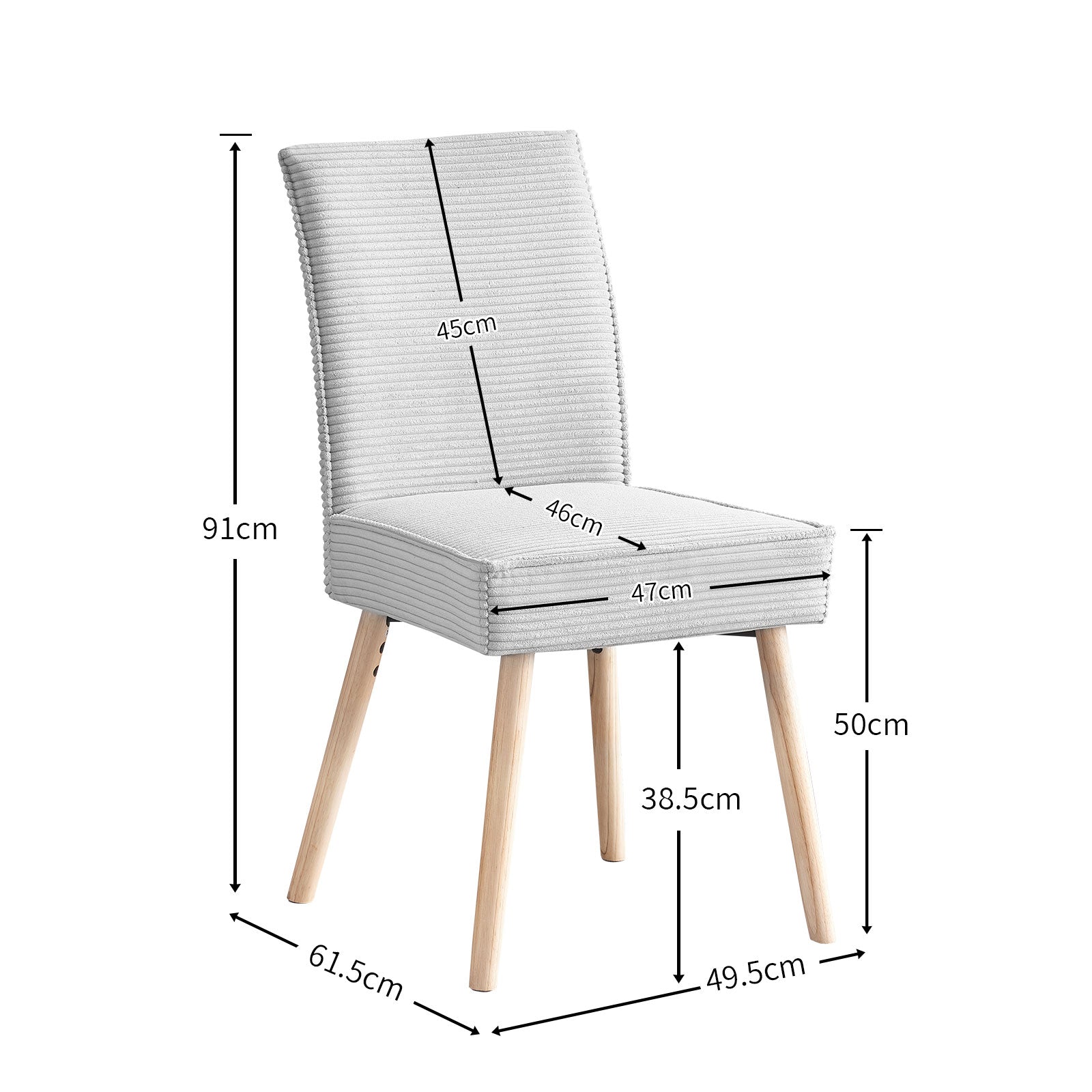 B-Ware Esszimmerstuhl CEDRIC Anthrazit 2er Set | komfortabel & stilvoll | B&D home