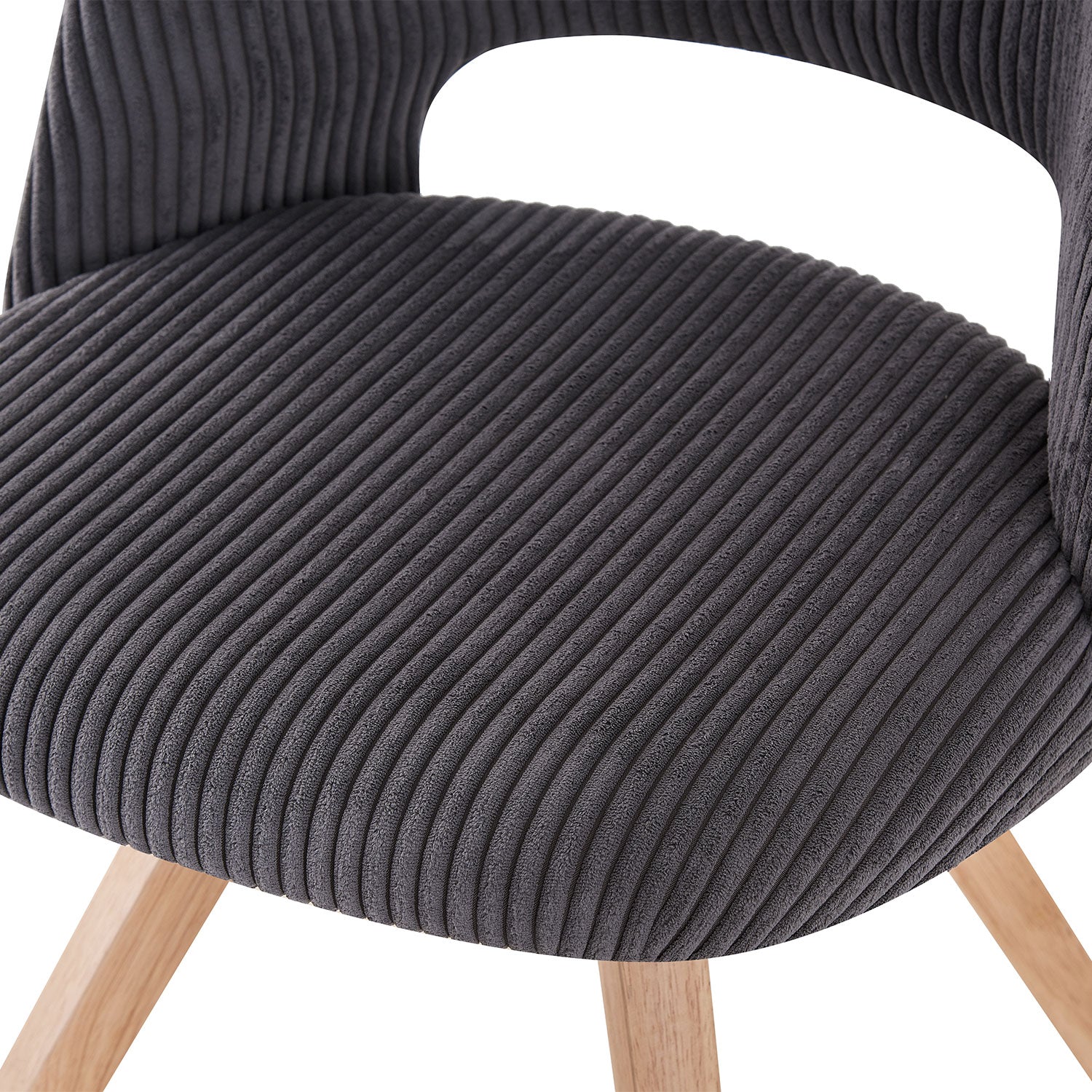 B-Ware Esszimmerstuhl MARY, 2er Set, Anthrazit | komfortabel & stilvoll | B&D home