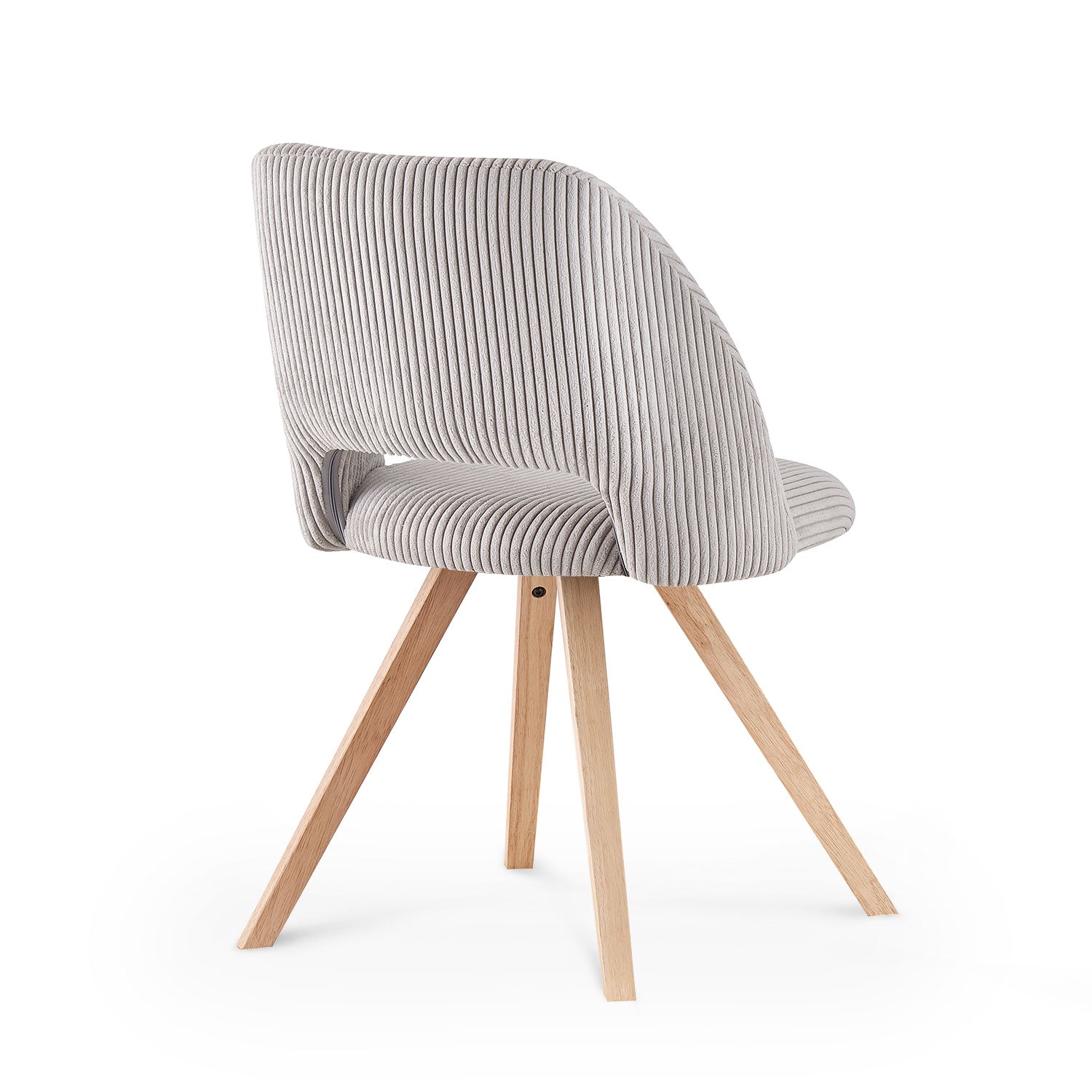 Esszimmerstühle 2er Set VICKY – Polsterstuhl aus Cordstoff mit Metallgestell | B&D home