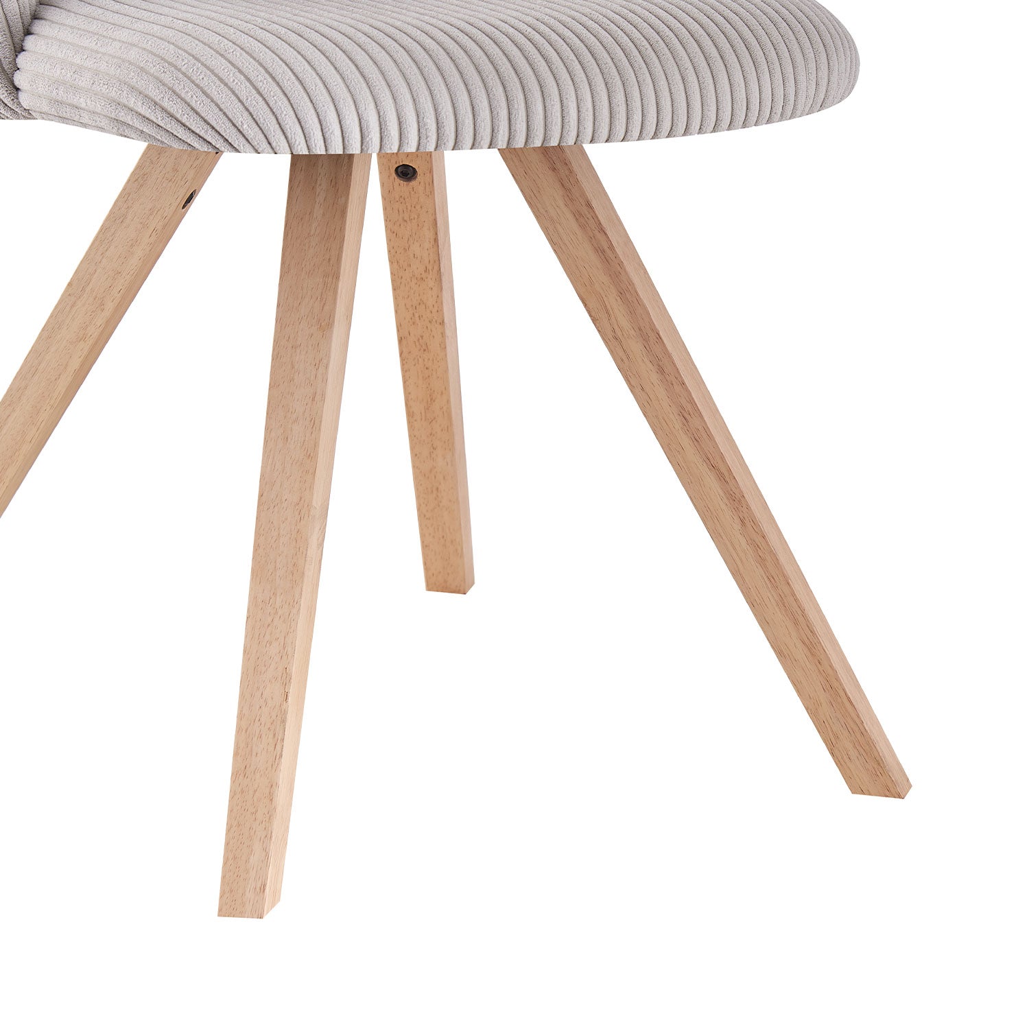 Esszimmerstühle 2er Set VICKY – Polsterstuhl aus Cordstoff mit Metallgestell | B&D home