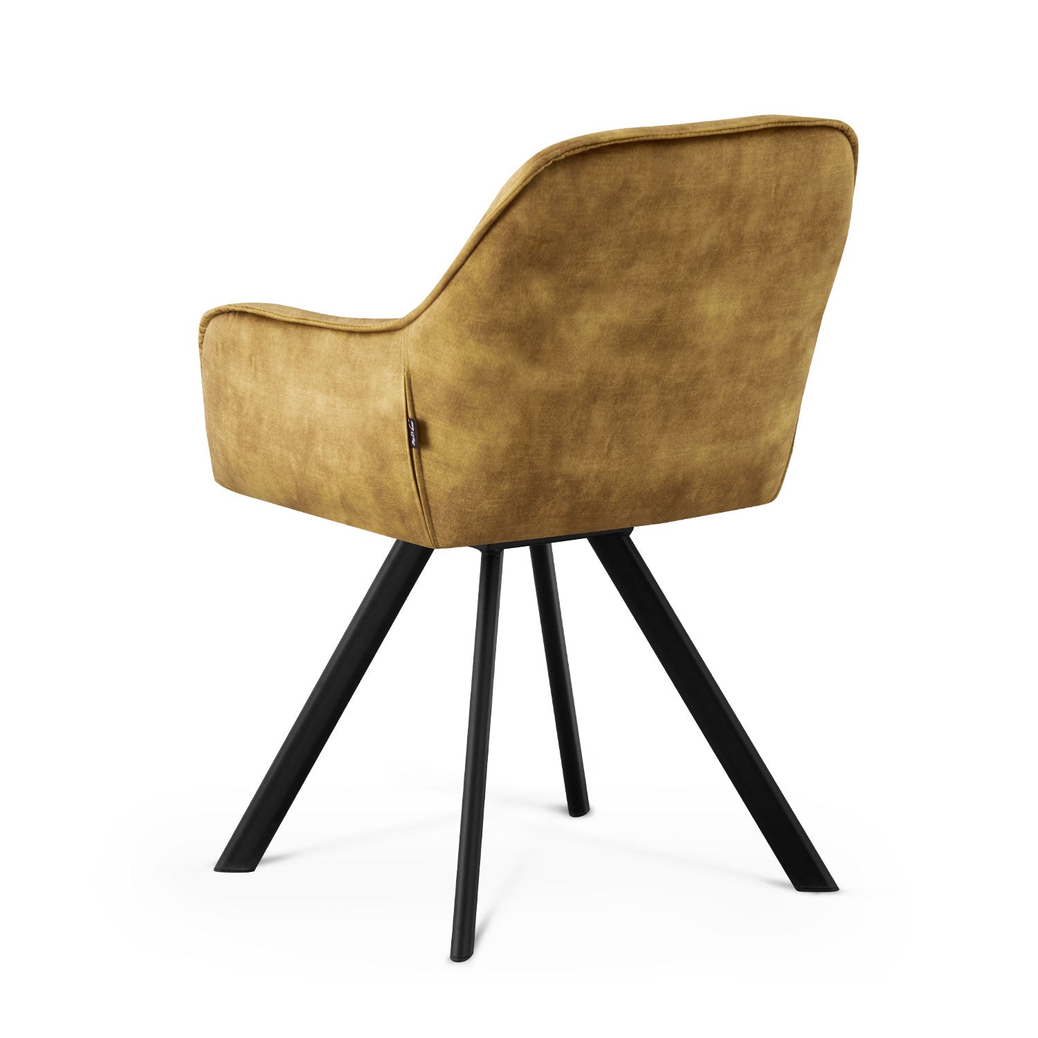B-Ware Esszimmerstuhl DIETER, 2er Set, drehbar, Gelb | komfortabel & stilvoll | B&D home