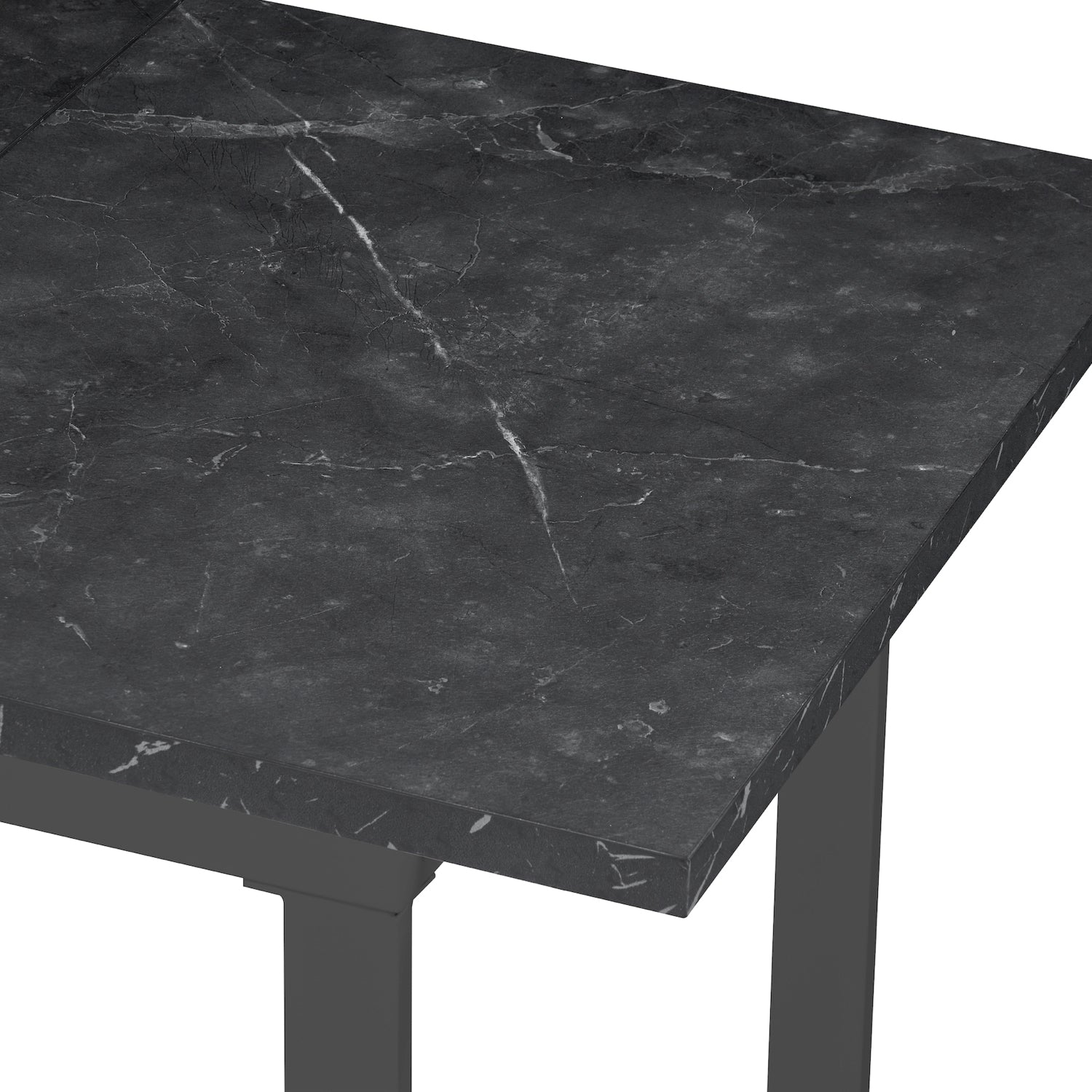 B-Ware Ausziehtisch ANNA, Marmor-Schwarz | praktisch & modern | B&D home
