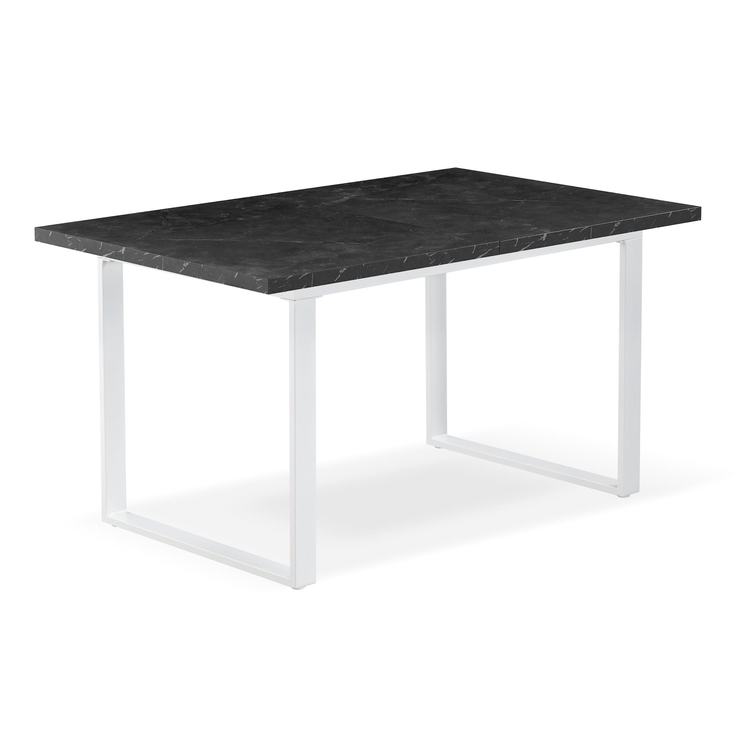 B-Ware Ausziehtisch LEVIN, Marmor-Schwarz | praktisch & modern | B&D home