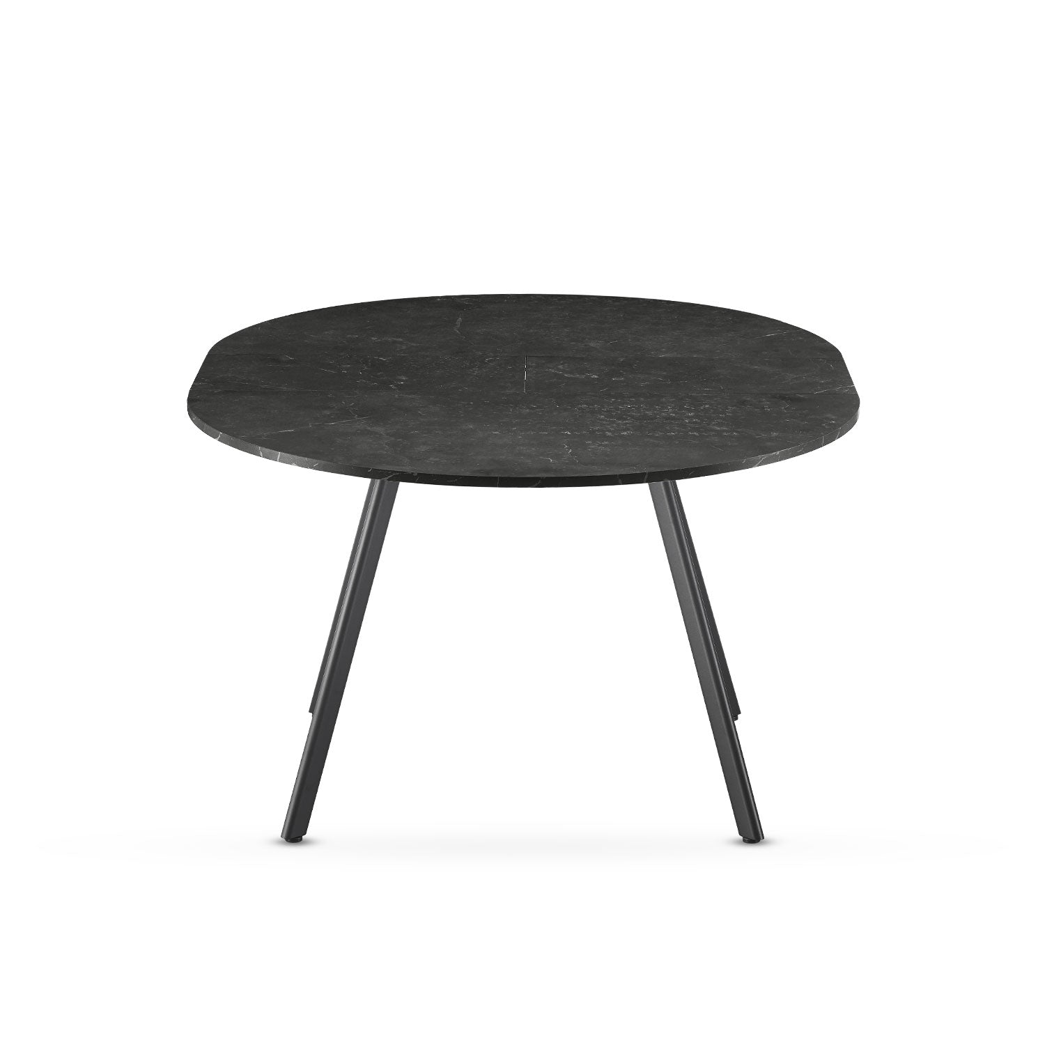 B-Ware Ausziehtisch LIV, Rund, Marmor Schwarz | praktisch & modern | B&D home