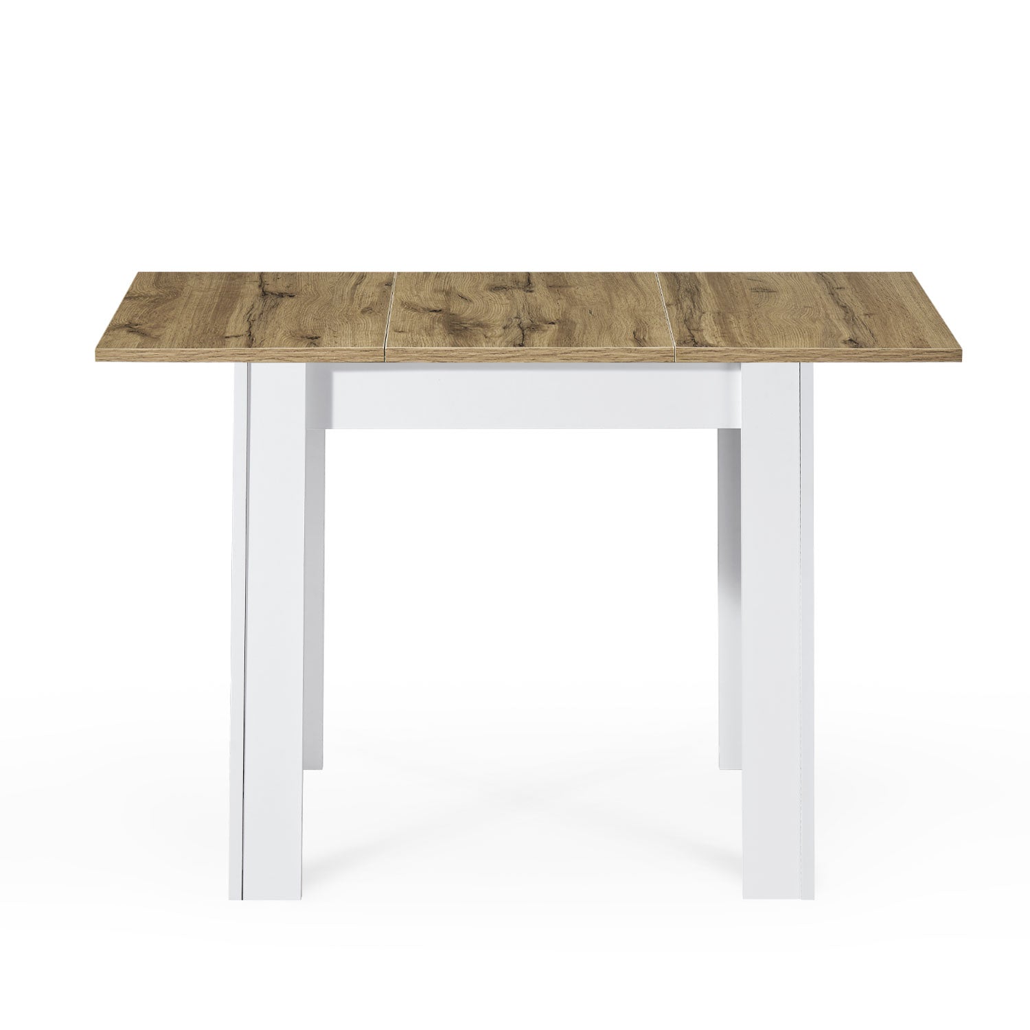 B-Ware Esstisch LIVIUS, 80-120x60cm Eiche-Weiß | praktisch & modern | B&D home