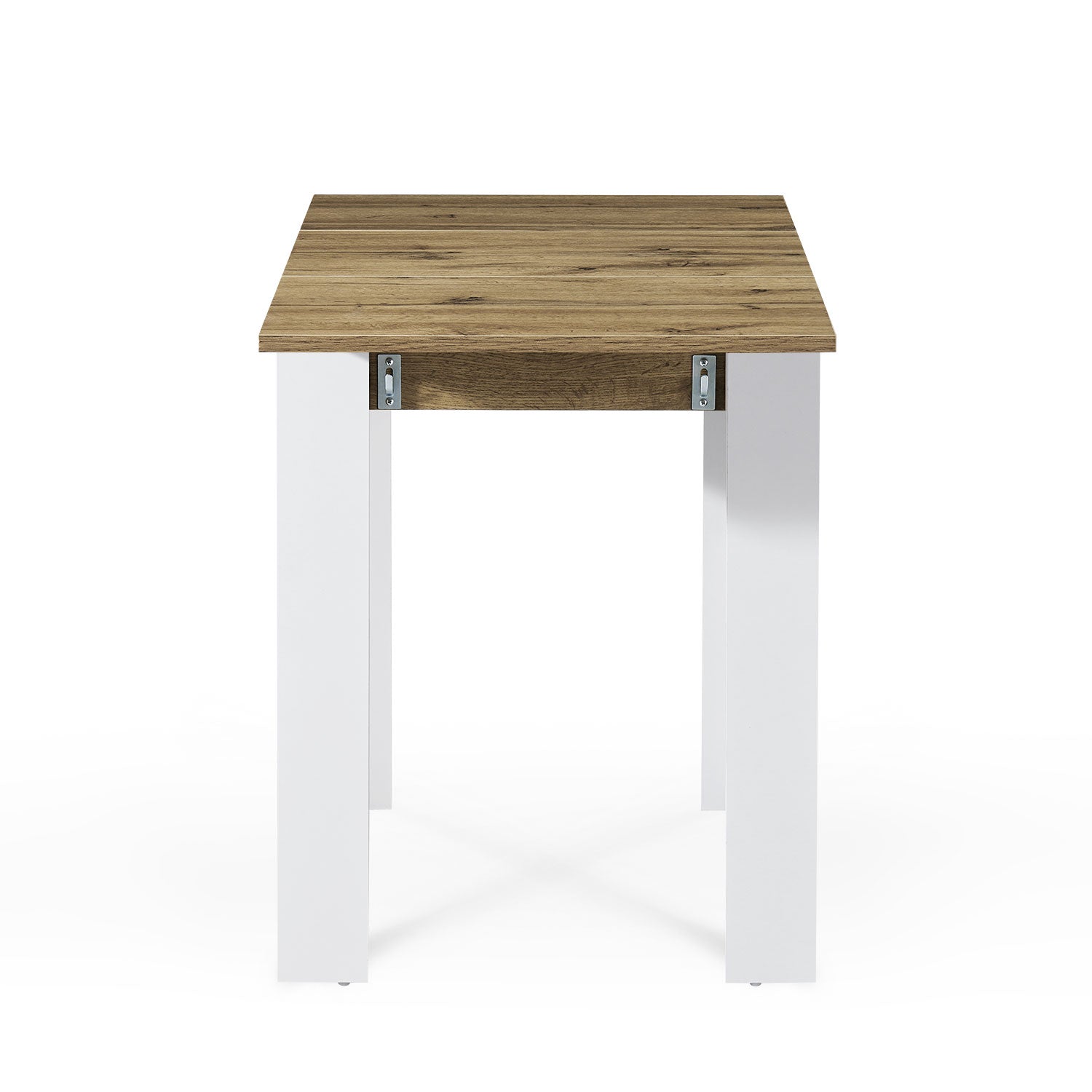 B-Ware Esstisch LIVIUS, 80-120x60cm Eiche-Weiß | praktisch & modern | B&D home