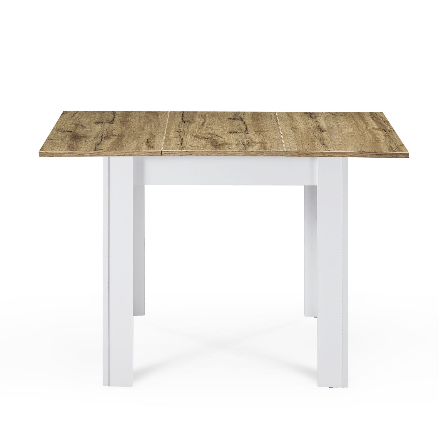 B-Ware Esstisch LIVIUS, 80-120x80cm Eiche-Weiß | praktisch & modern | B&D home