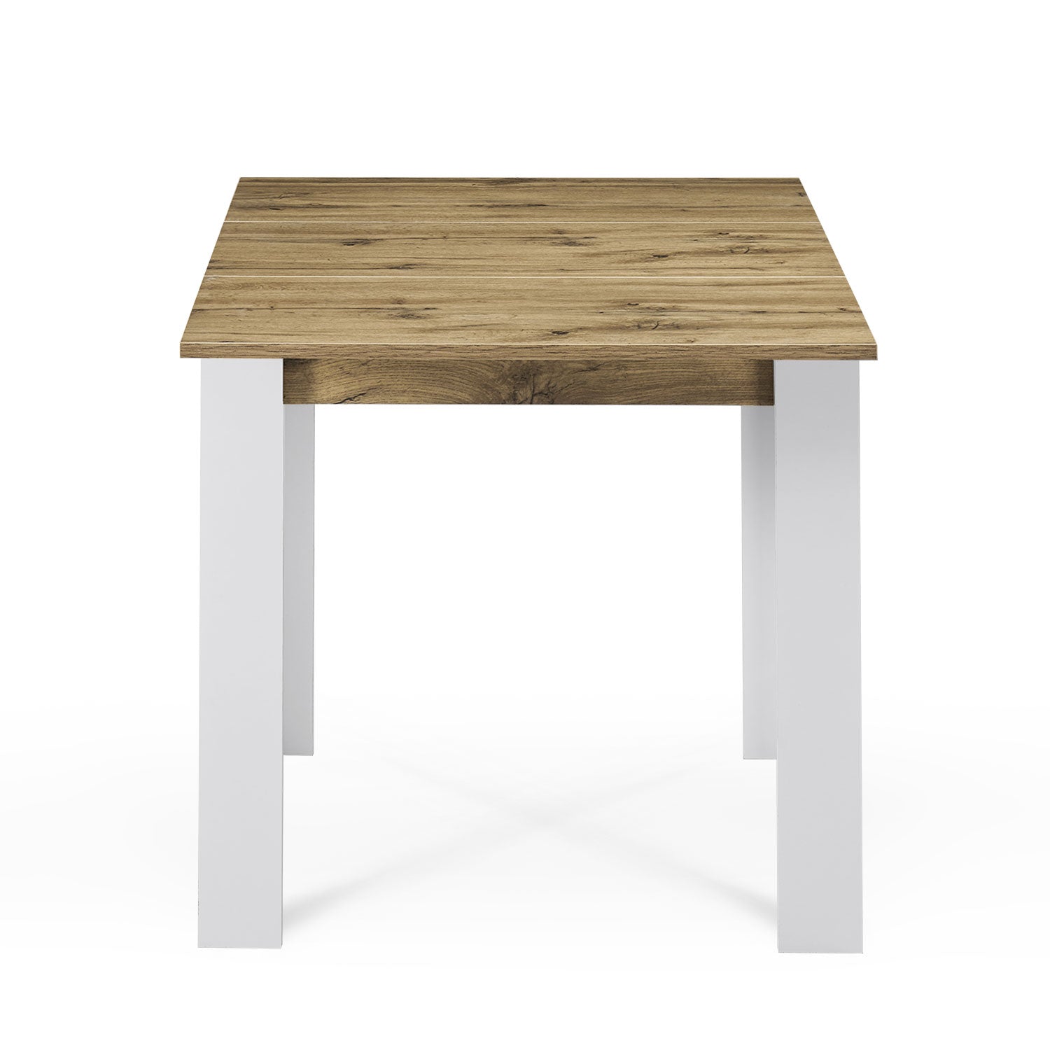 B-Ware Esstisch LIVIUS, 80-120x80cm Eiche-Weiß | praktisch & modern | B&D home