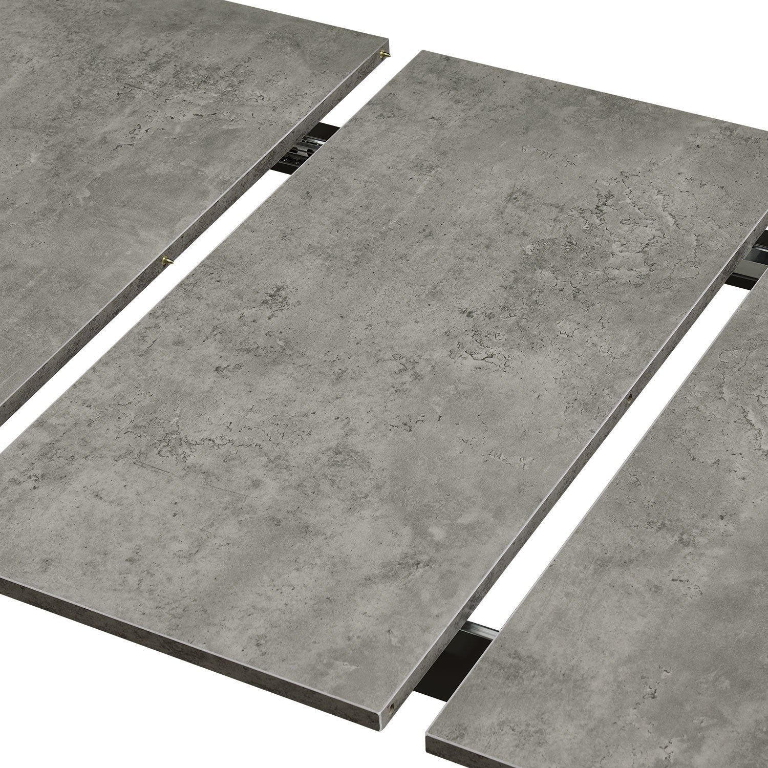 B-Ware Esstisch LIO, 120-160cm Beton | praktisch & modern | B&D home
