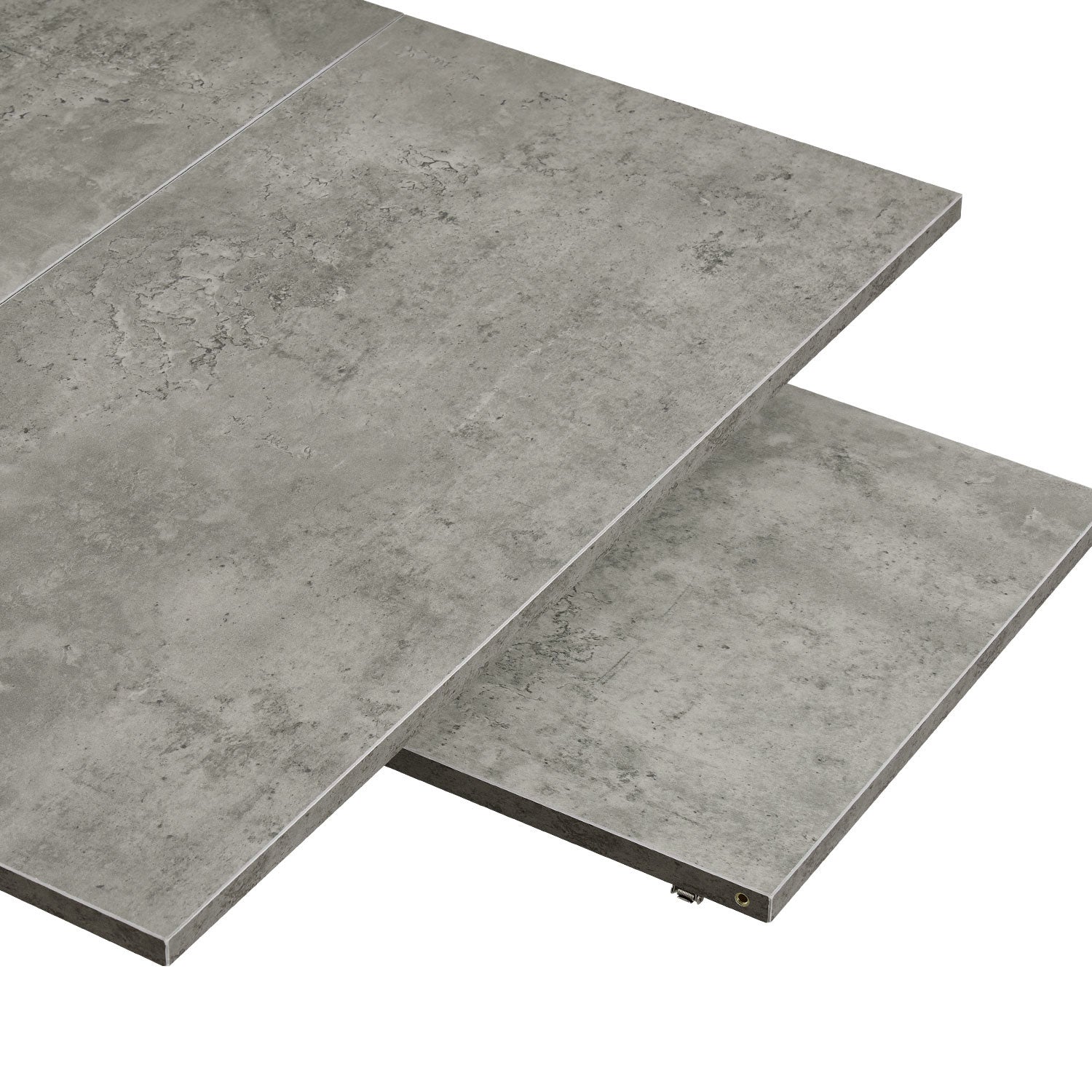 B-Ware Esstisch LIO, 120-160cm Beton | praktisch & modern | B&D home