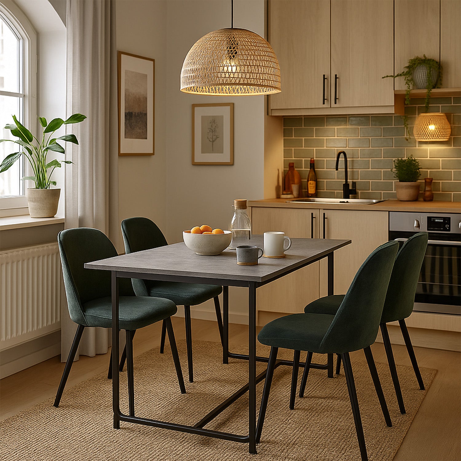 Esstisch PIUS 120-160cm U-Gestell | praktisch & modern | B&D home