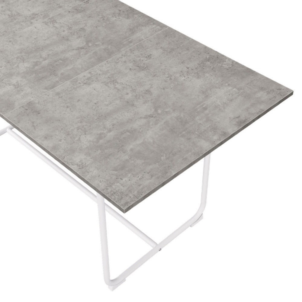 B-Ware Esstisch PIUS, 120-160cm Beton | praktisch & modern | B&D home