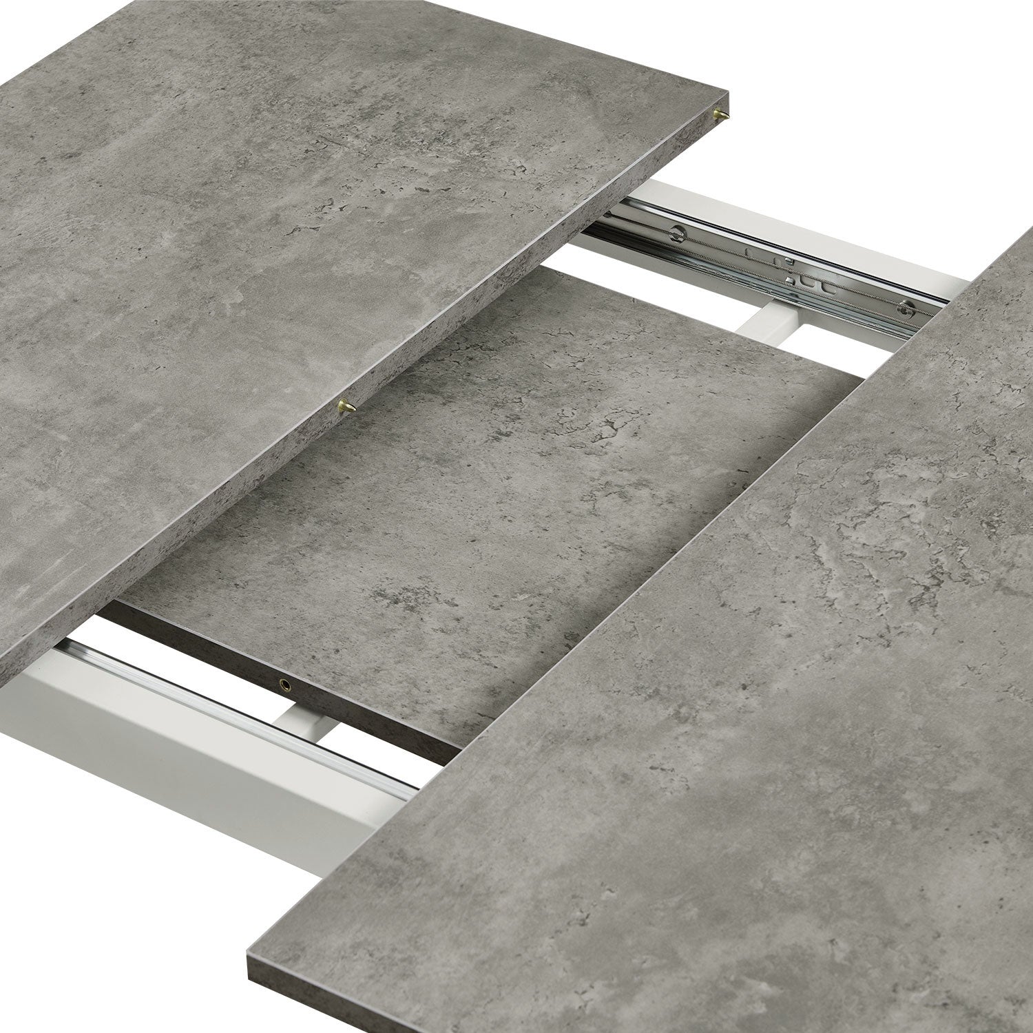 B-Ware Esstisch PIUS, 120-160cm Beton | praktisch & modern | B&D home