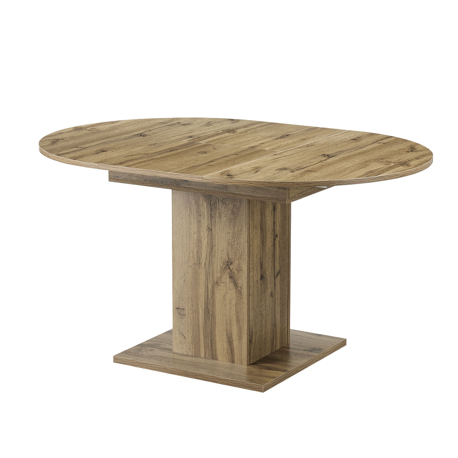 B-Ware Esstisch WIM, rund, 100-140x100cm Eiche-Natur | praktisch & modern | B&D home