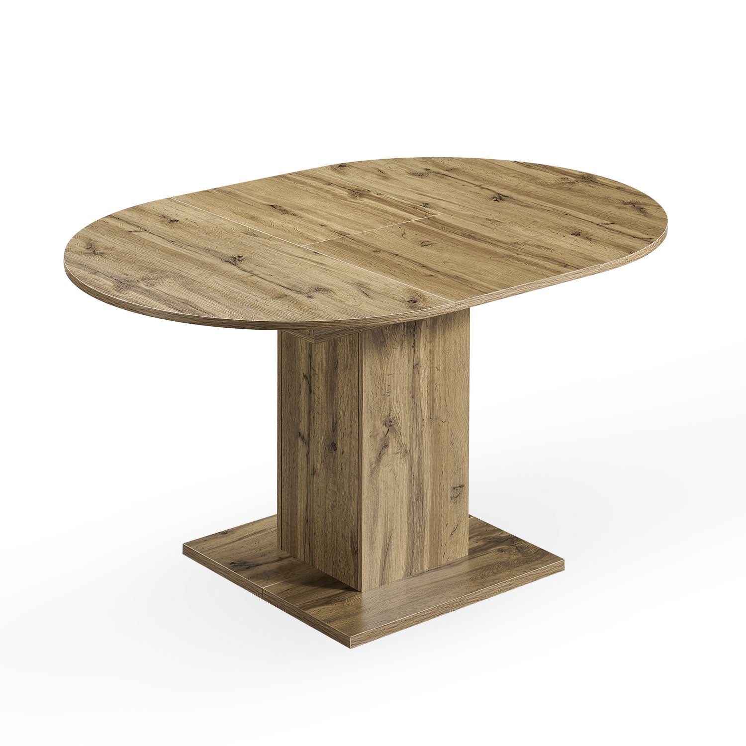 B-Ware Esstisch WIM, rund, 100-140x100cm Eiche-Natur | praktisch & modern | B&D home