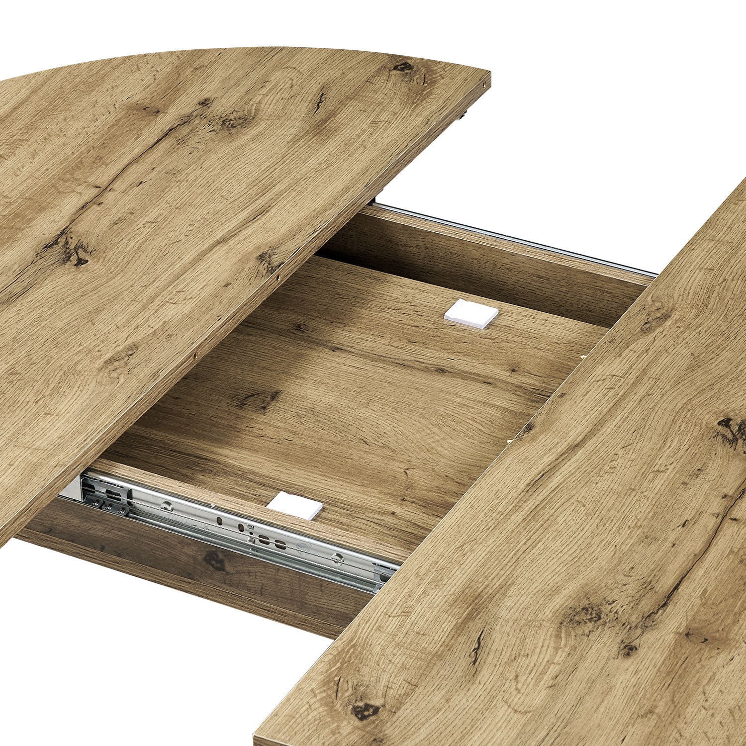B-Ware Esstisch WIM, rund, 100-140x100cm Eiche-Natur | praktisch & modern | B&D home