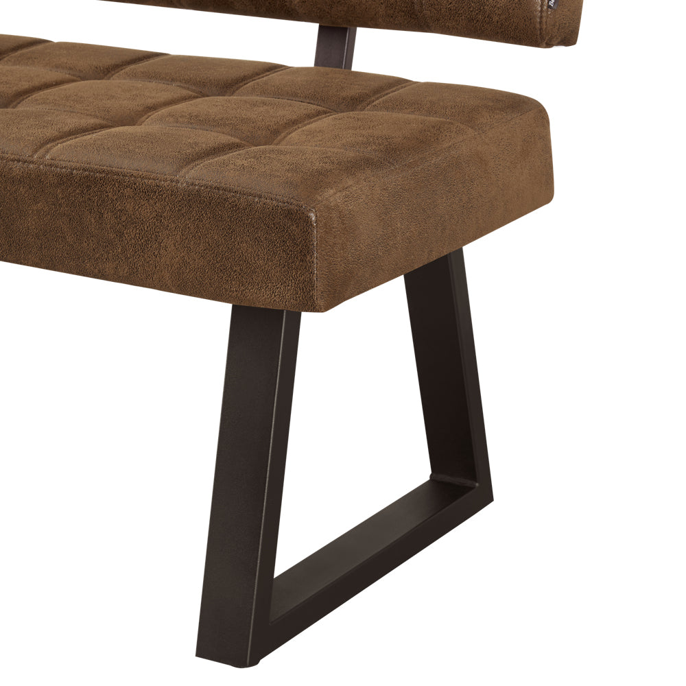 Sitzbank SIGFRID – Esszimmerbank mit Rückenlehne & Metallgestell | B&D home