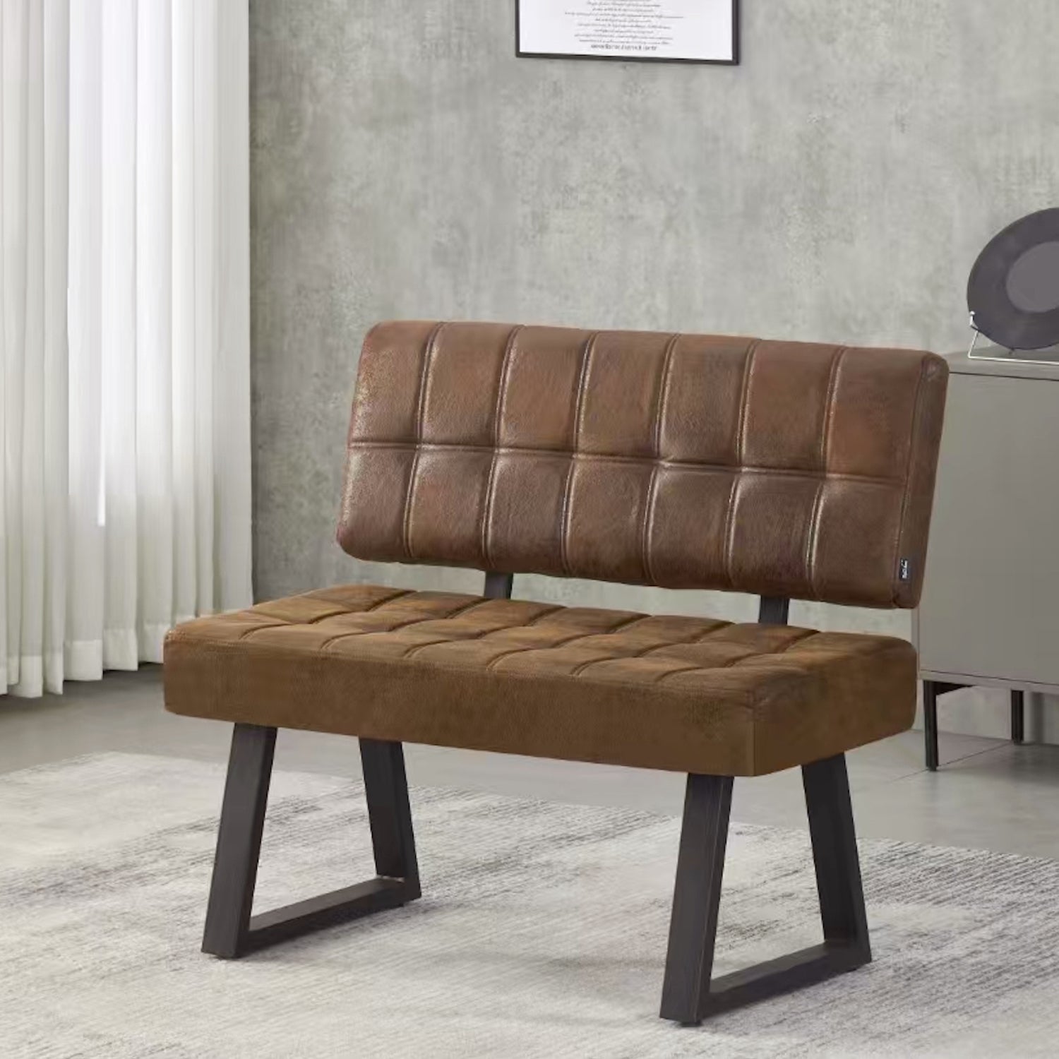 Sitzbank SIGFRID – Esszimmerbank mit Rückenlehne & Metallgestell | B&D home