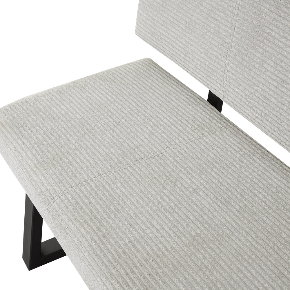 Sitzbank SIGFRID – Esszimmerbank mit Rückenlehne & Metallgestell | B&D home