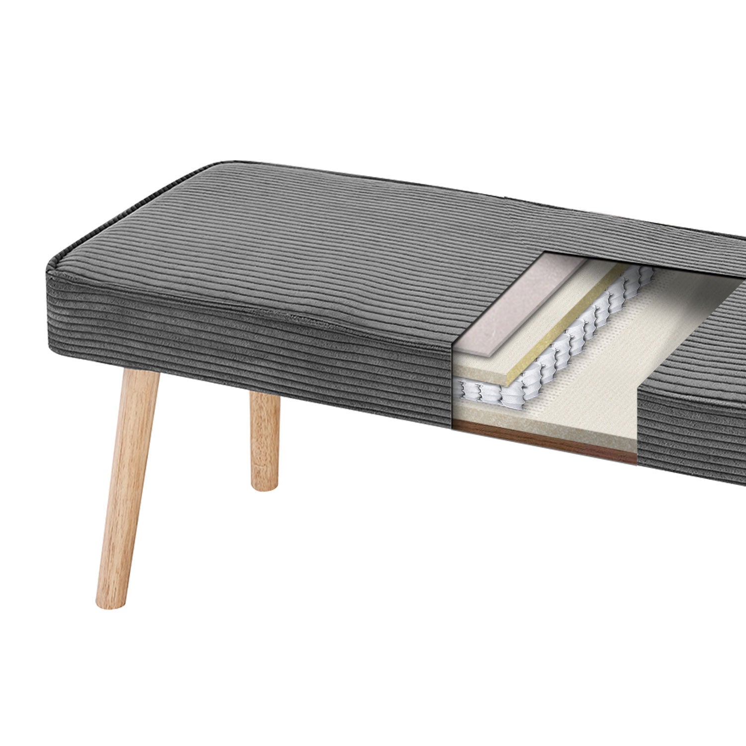 B-Ware Sitzbank EMIL, Anthrazit, 140cm | praktisch & modern | B&D home