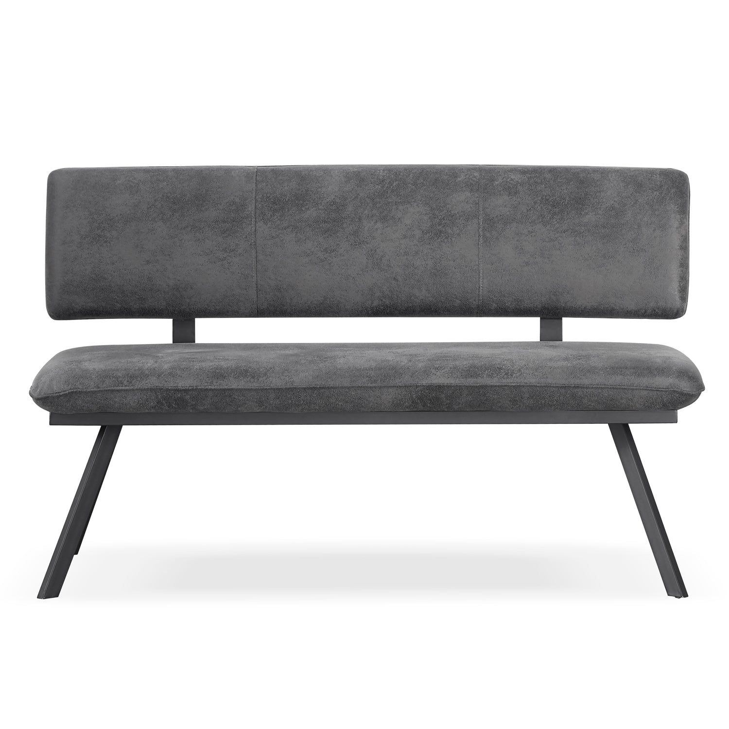 Sitzbank JUNA – Polsterbank mit Rückenlehne & Metallgestell | B&D home