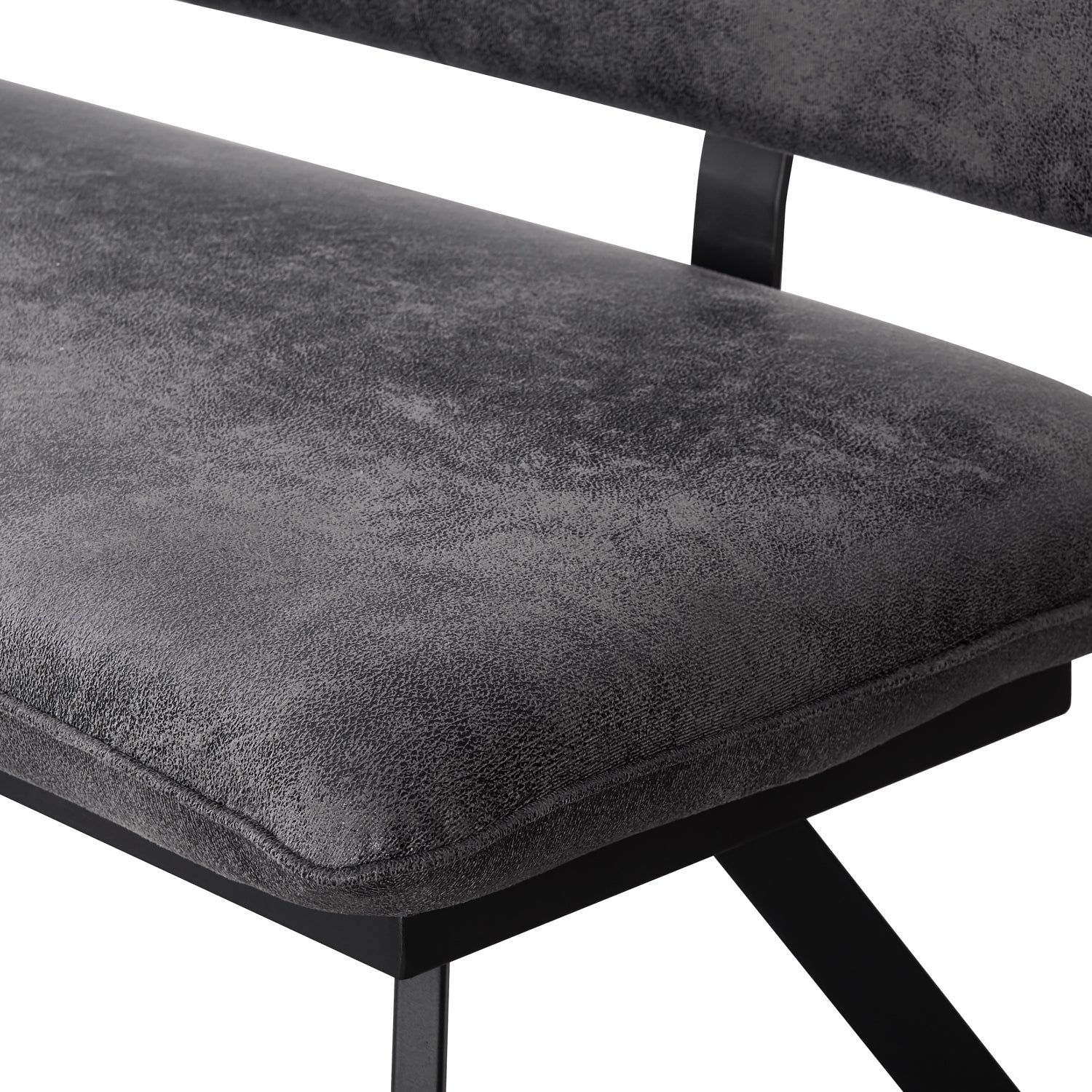 Sitzbank JUNA – Polsterbank mit Rückenlehne & Metallgestell | B&D home