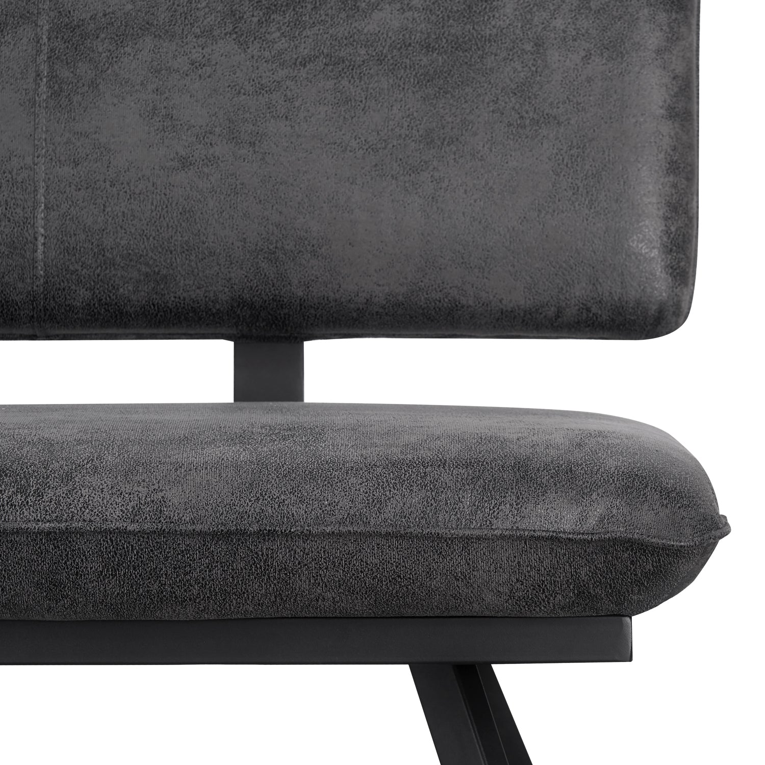 Sitzbank JUNA – Polsterbank mit Rückenlehne & Metallgestell | B&D home