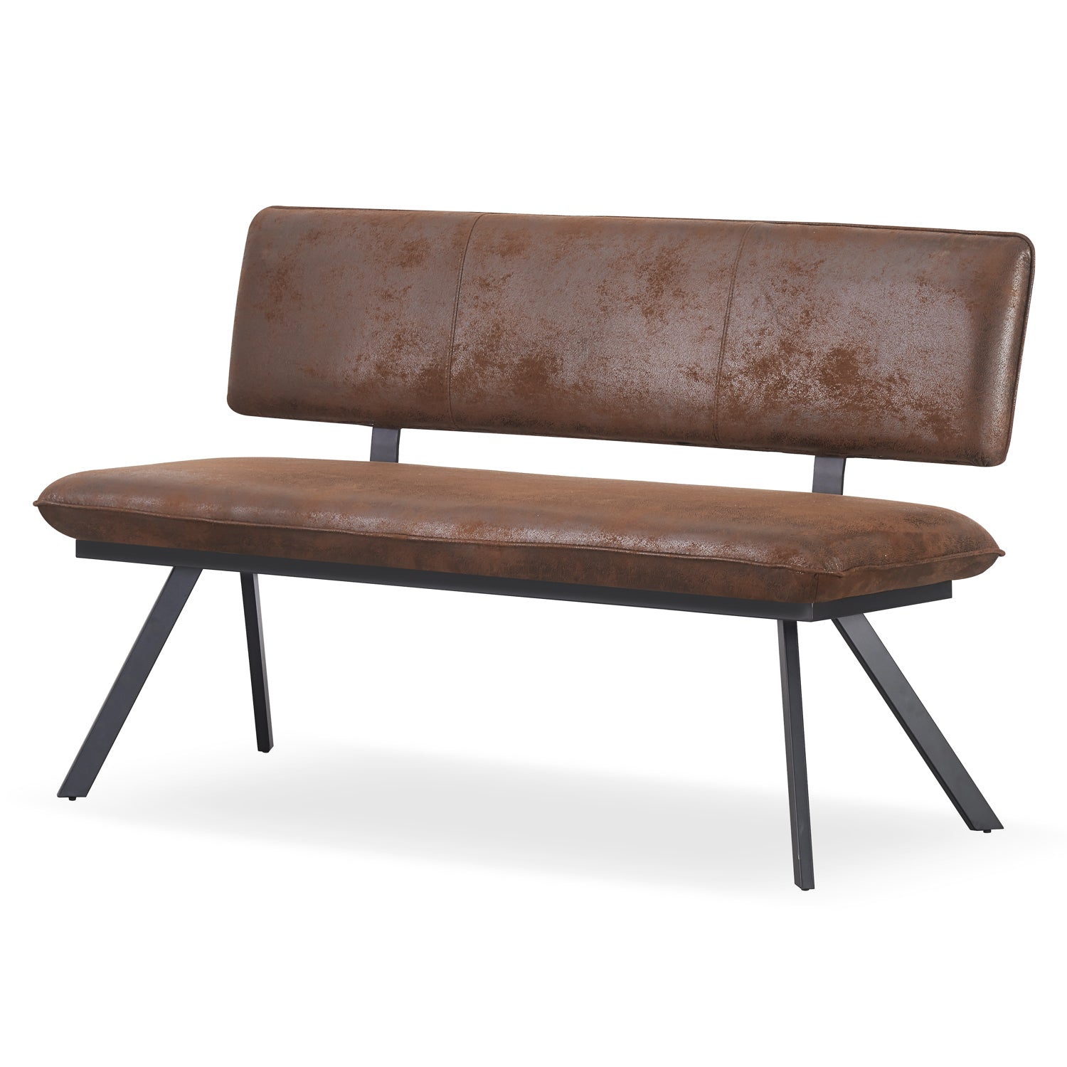 Sitzbank JUNA – Polsterbank mit Rückenlehne & Metallgestell | B&D home