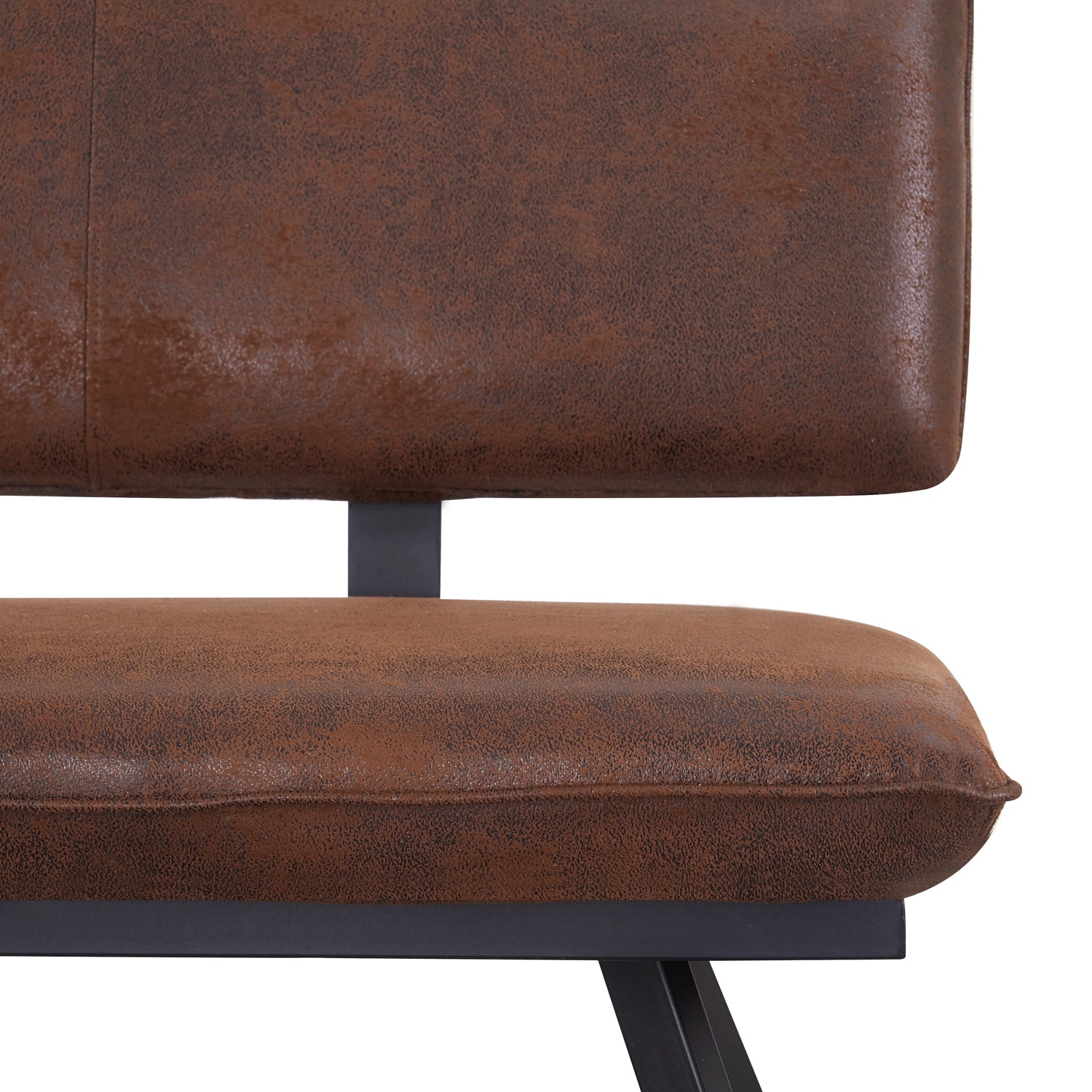 Sitzbank JUNA – Polsterbank mit Rückenlehne & Metallgestell | B&D home