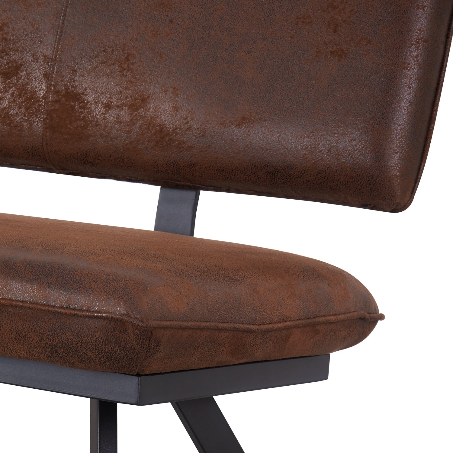 Sitzbank JUNA – Polsterbank mit Rückenlehne & Metallgestell | B&D home