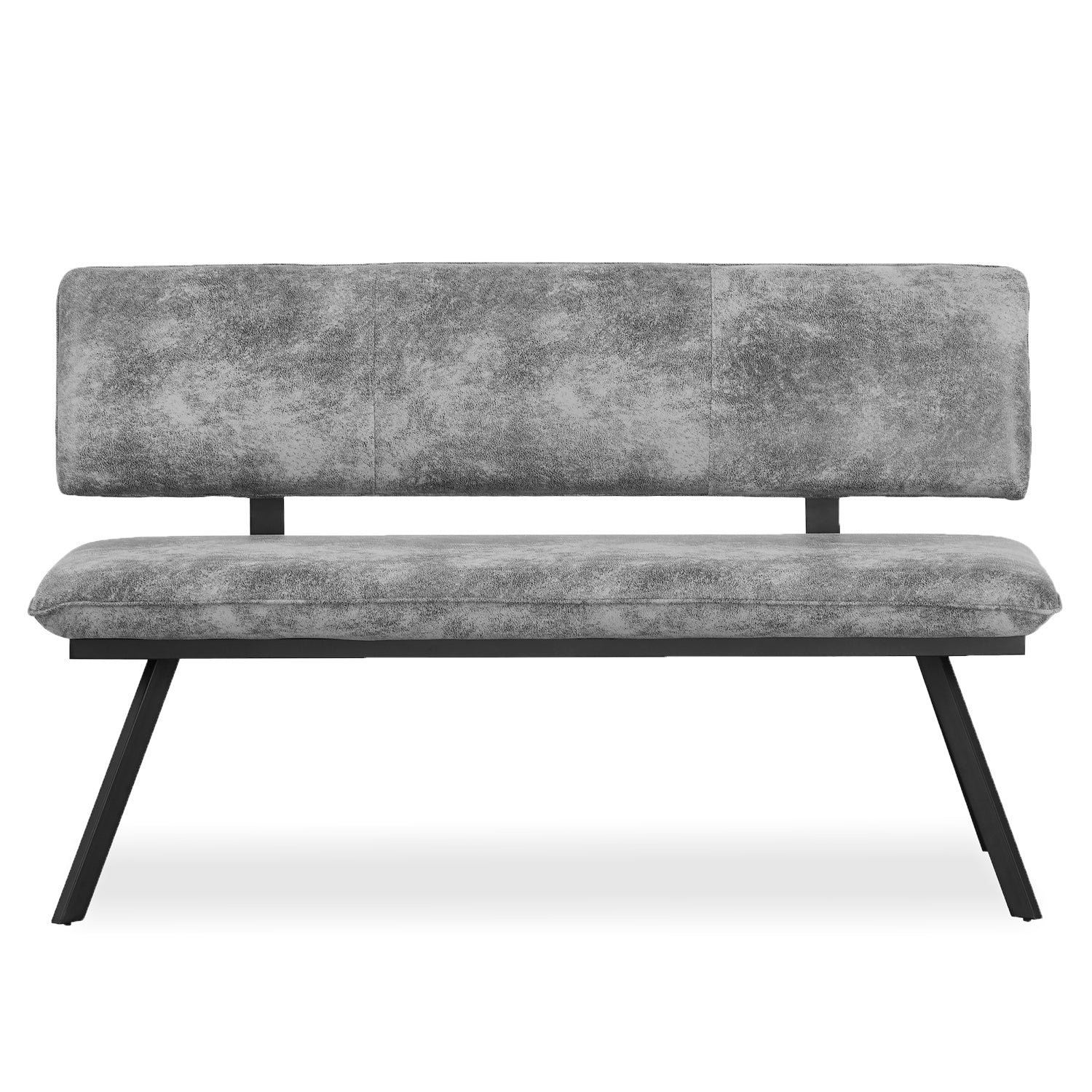 Sitzbank JUNA – Polsterbank mit Rückenlehne & Metallgestell | B&D home
