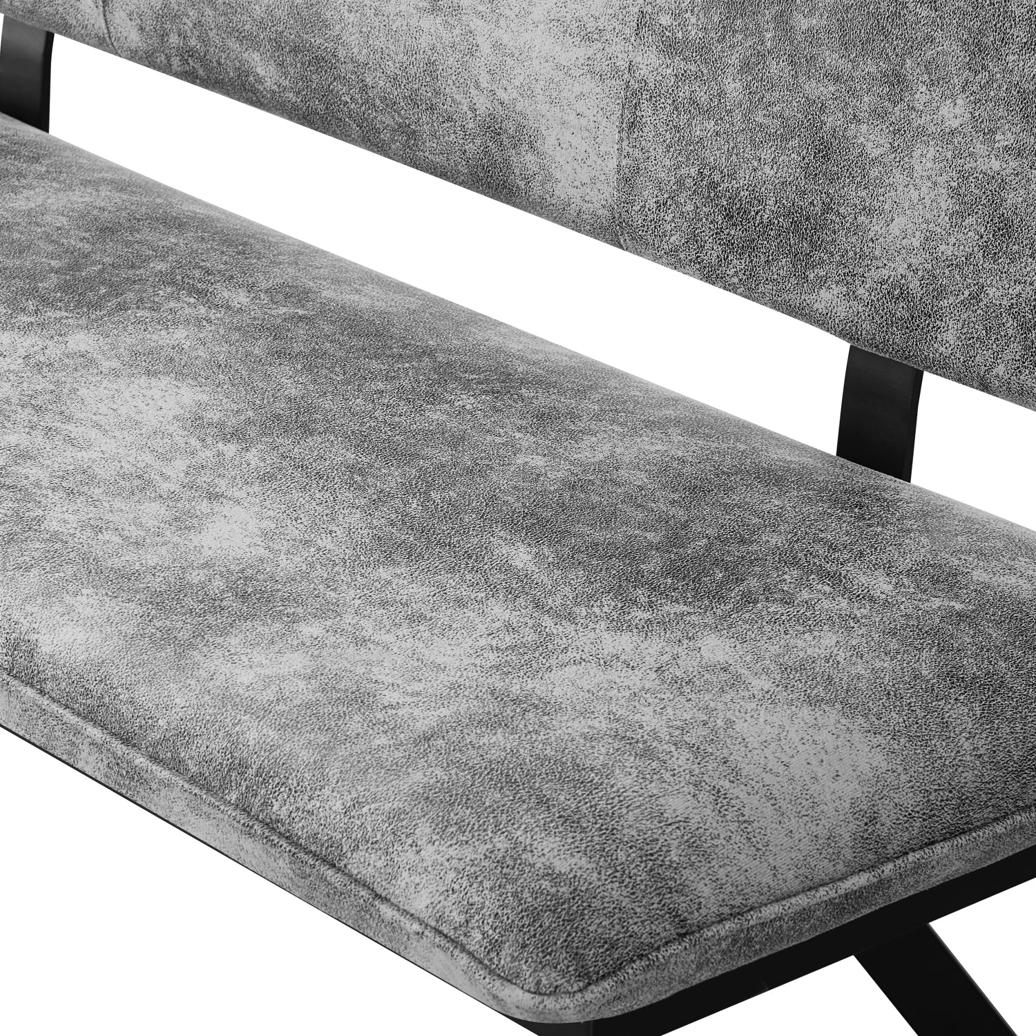 Sitzbank JUNA – Polsterbank mit Rückenlehne & Metallgestell | B&D home