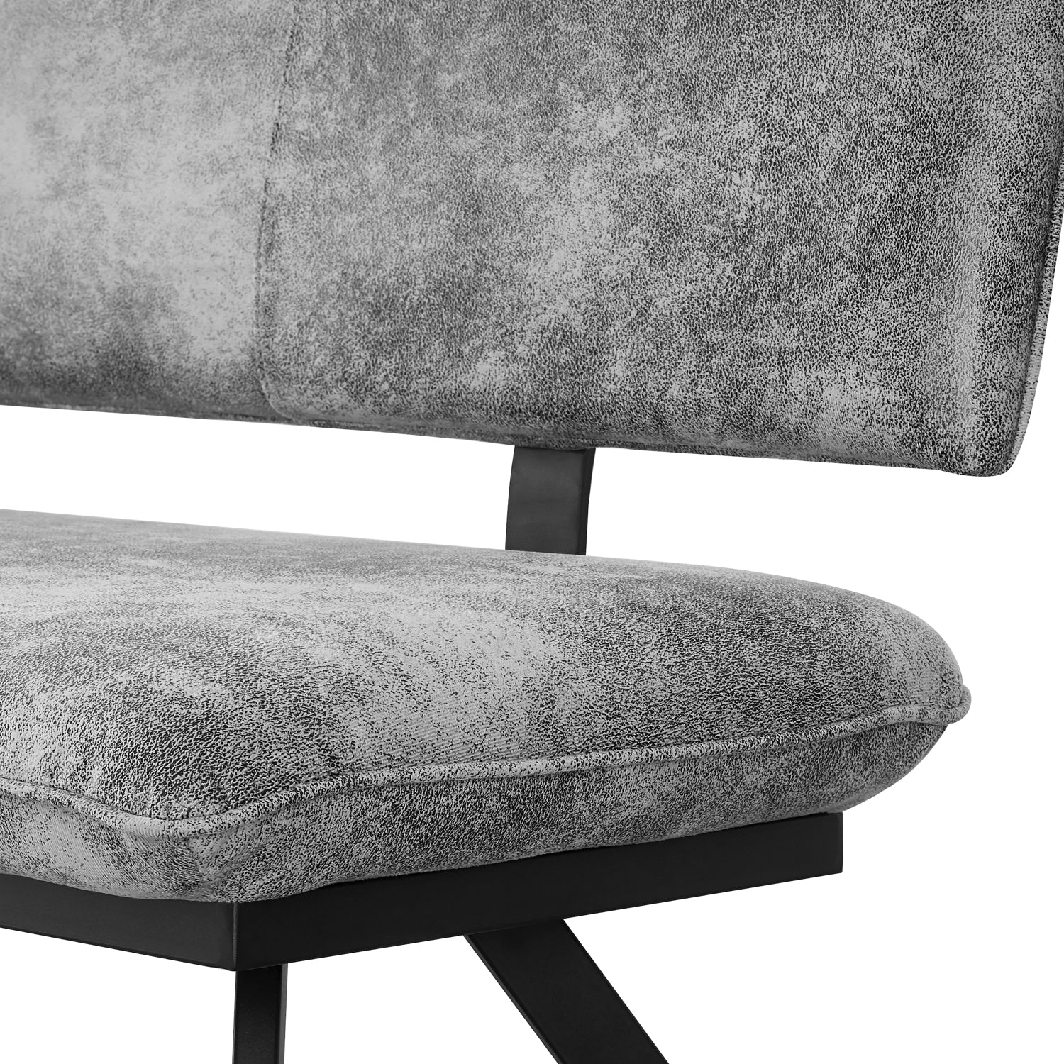Sitzbank JUNA – Polsterbank mit Rückenlehne & Metallgestell | B&D home