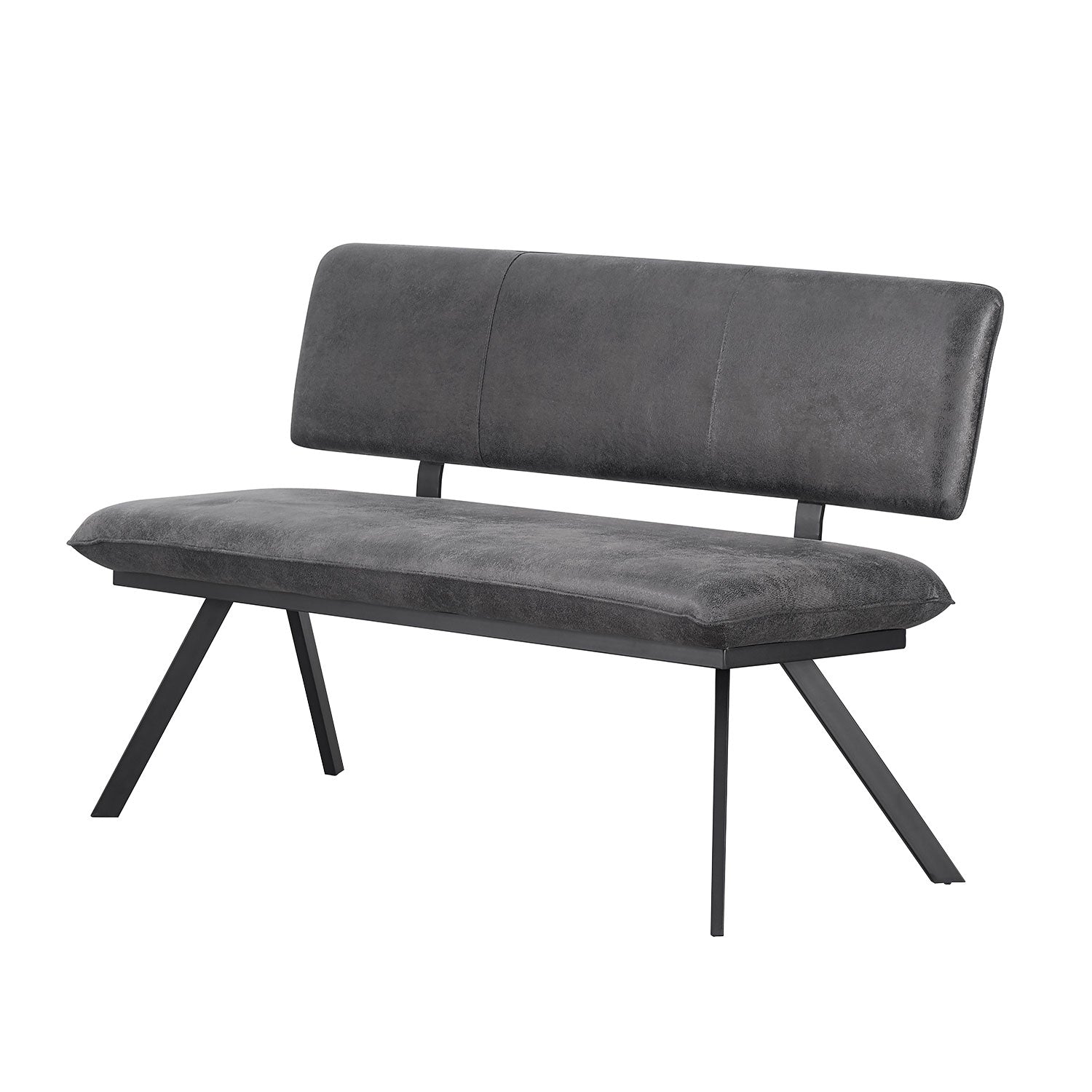 Sitzbank JUNA – Polsterbank mit Rückenlehne & Metallgestell | B&D home