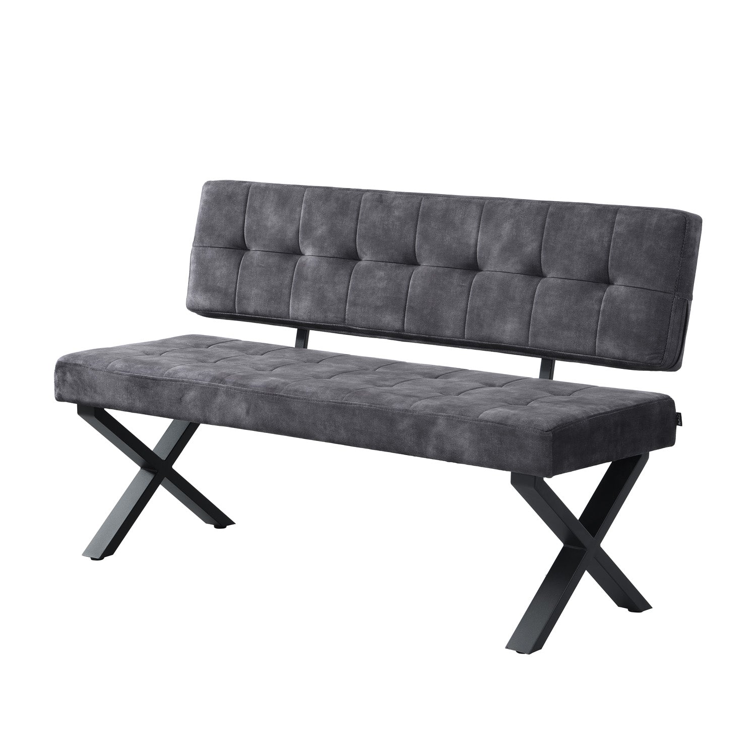 Sitzbank KAREN – Esszimmerbank mit Rückenlehne & Metallgestell | B&D home