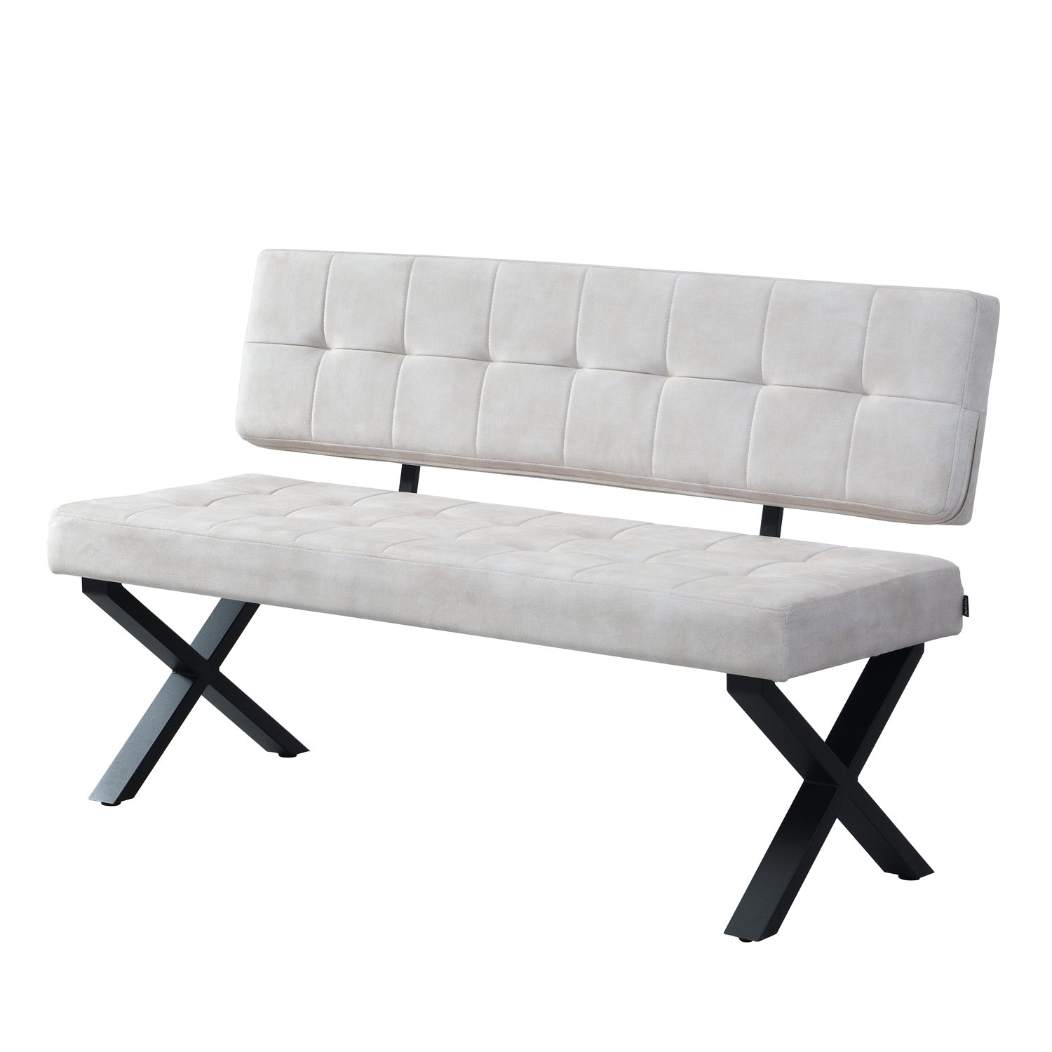 Sitzbank KAREN – Esszimmerbank mit Rückenlehne & Metallgestell | B&D home