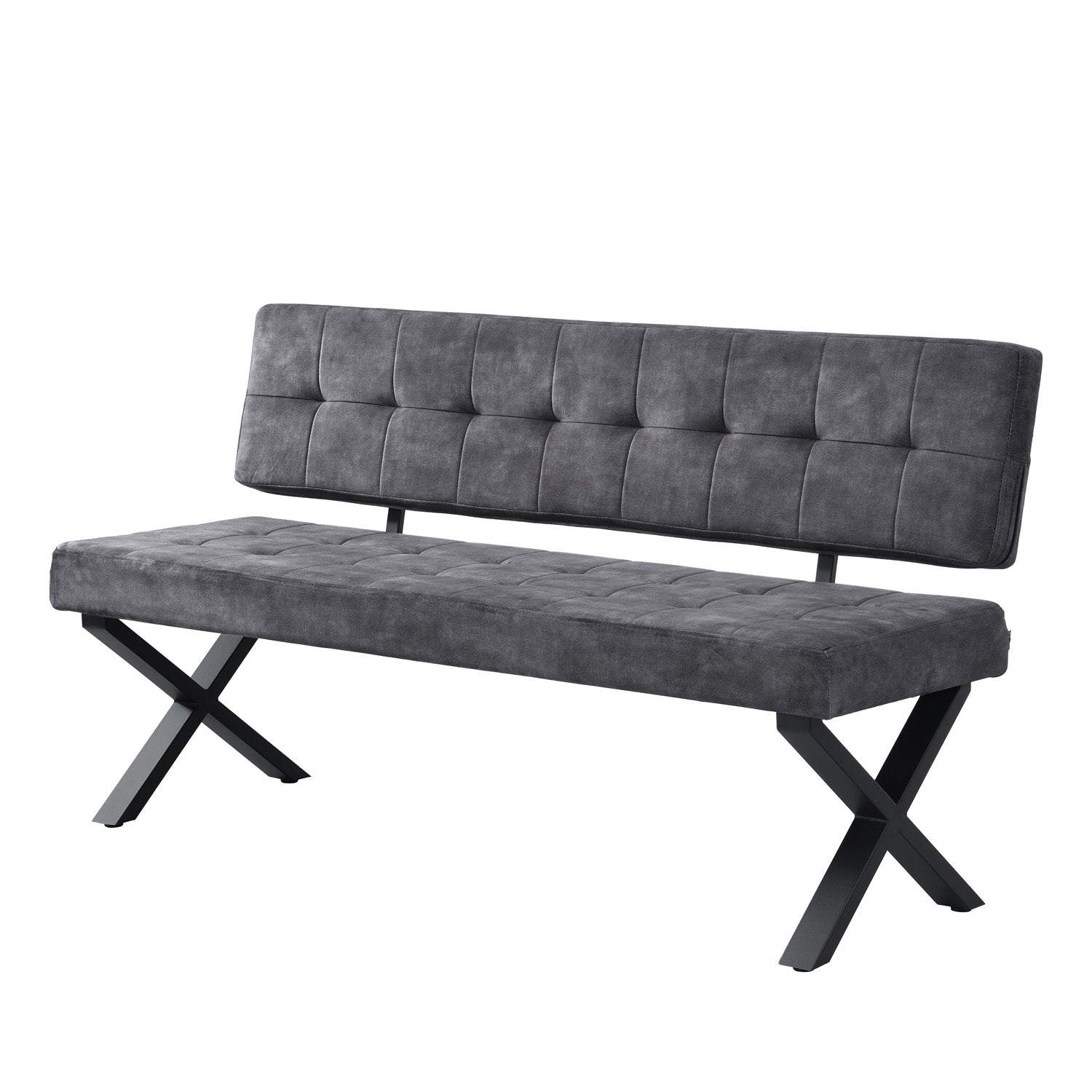Sitzbank KAREN – Esszimmerbank mit Rückenlehne & Metallgestell | B&D home
