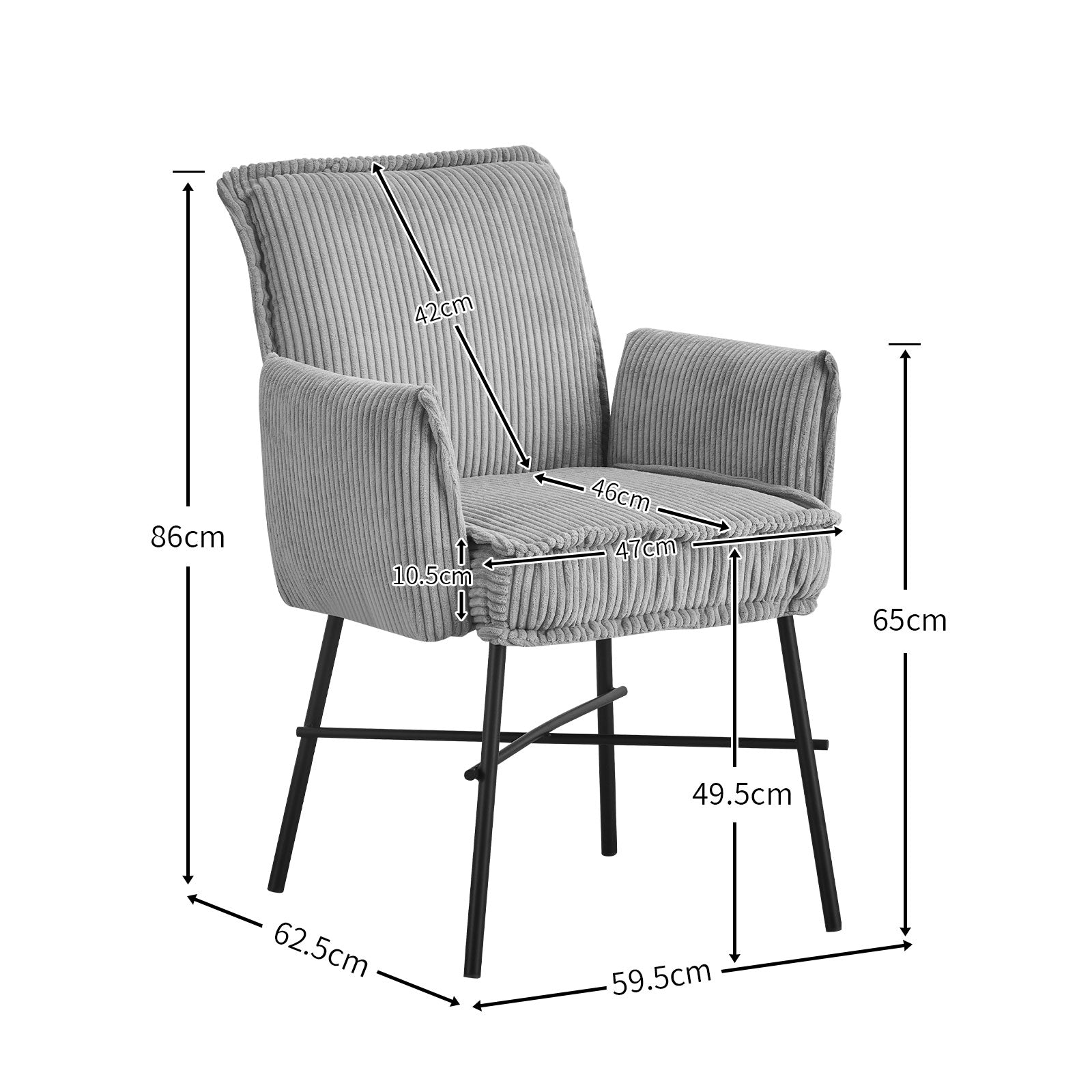 B-Ware Esszimmerstuhl JÜRGEN, Weiß | komfortabel & stilvoll | B&D home