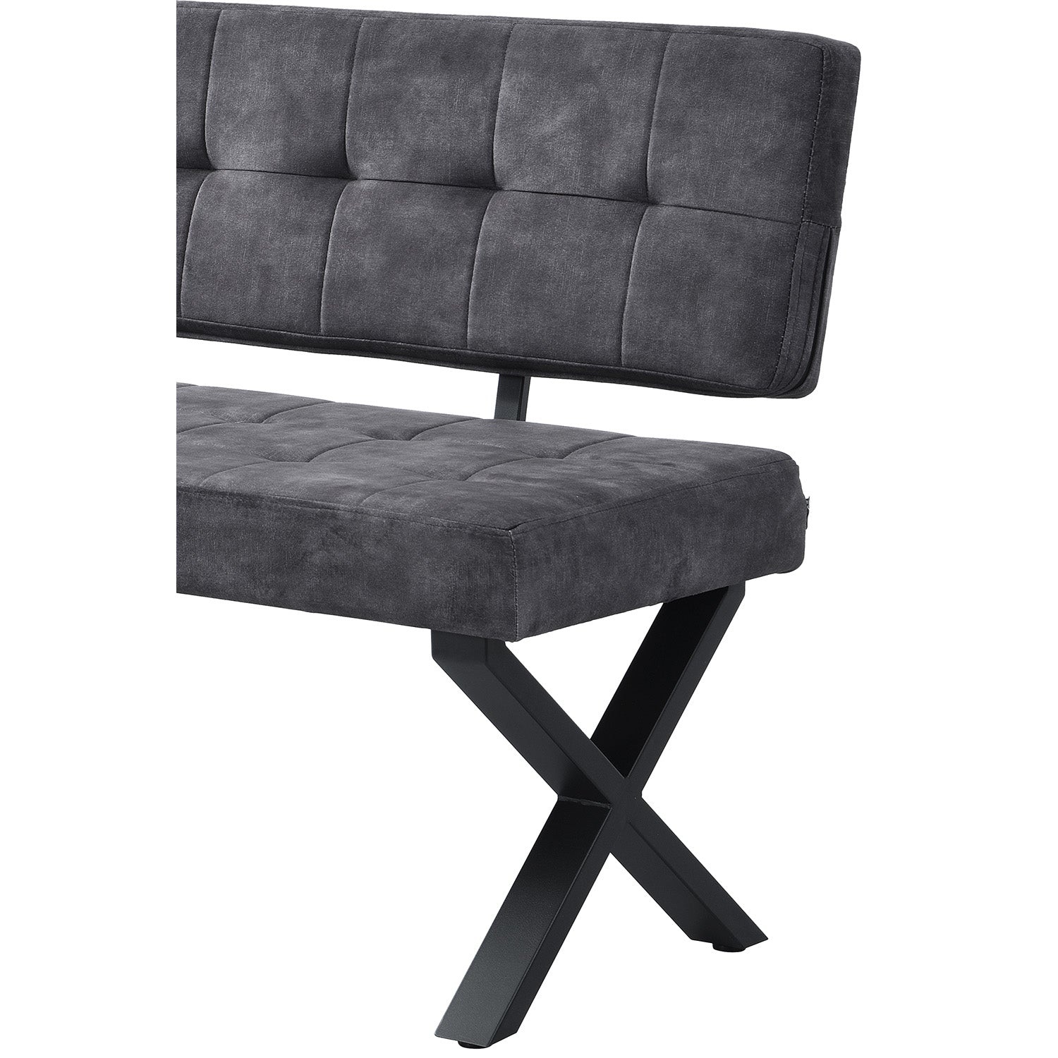 Sitzbank KAREN – Esszimmerbank mit Rückenlehne & Metallgestell | B&D home