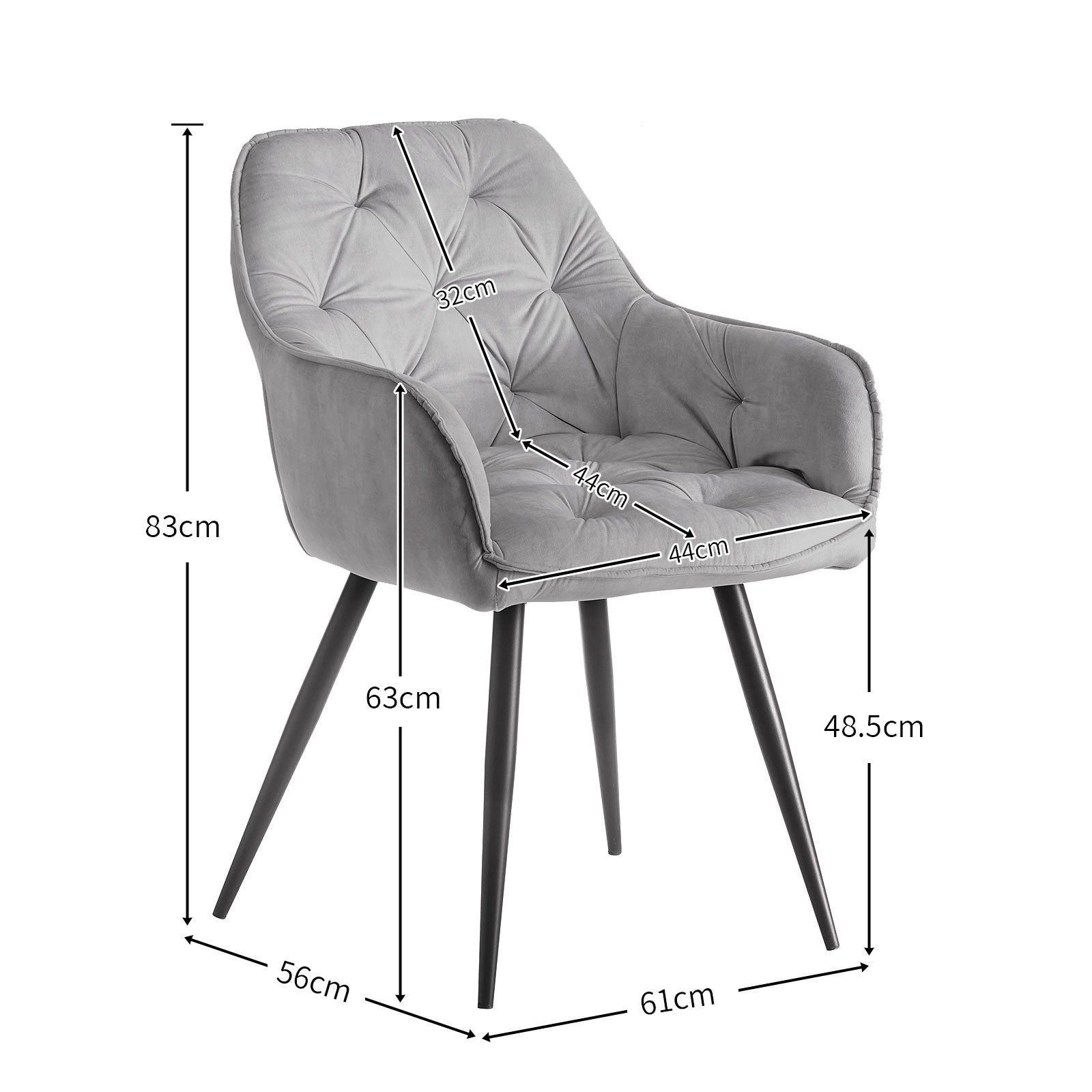 B-Ware Esszimmerstuhl DIETER, 2er Set, Gelb | komfortabel & stilvoll | B&D home