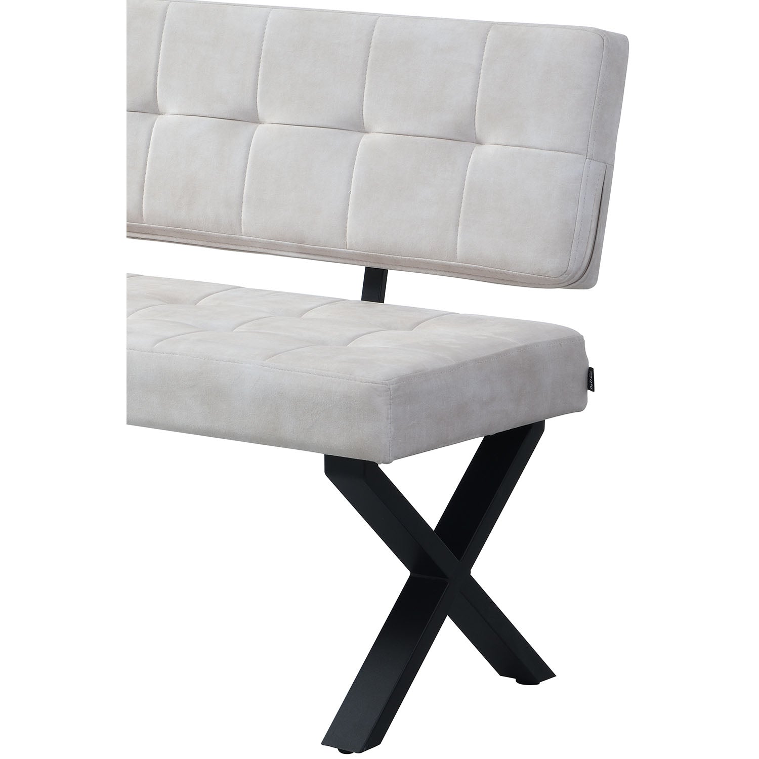 Sitzbank KAREN – Esszimmerbank mit Rückenlehne & Metallgestell | B&D home